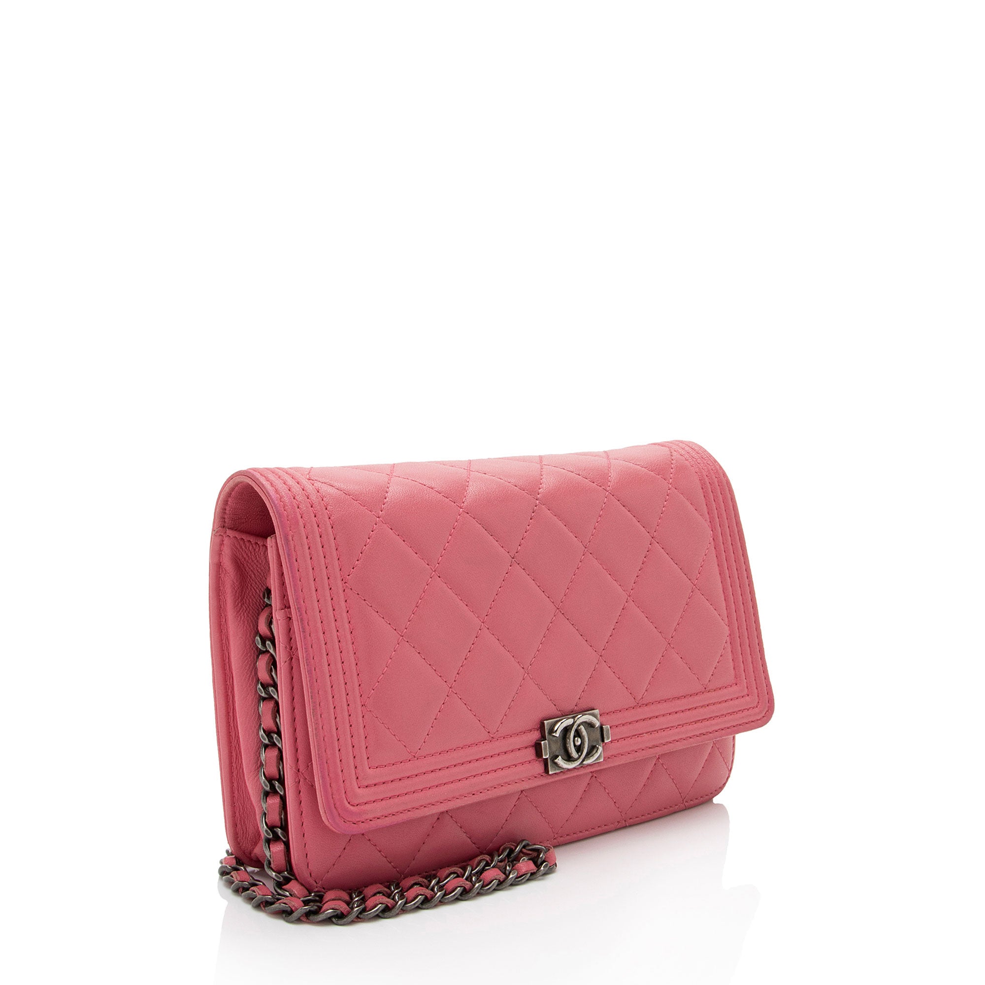 Chanel Lambskin Boy Wallet on Chain