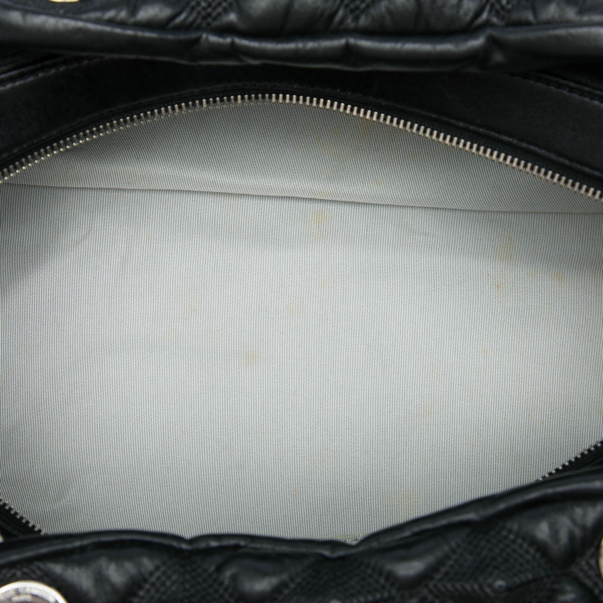 Chanel Lambskin Bubble Quilt Bowling Bag