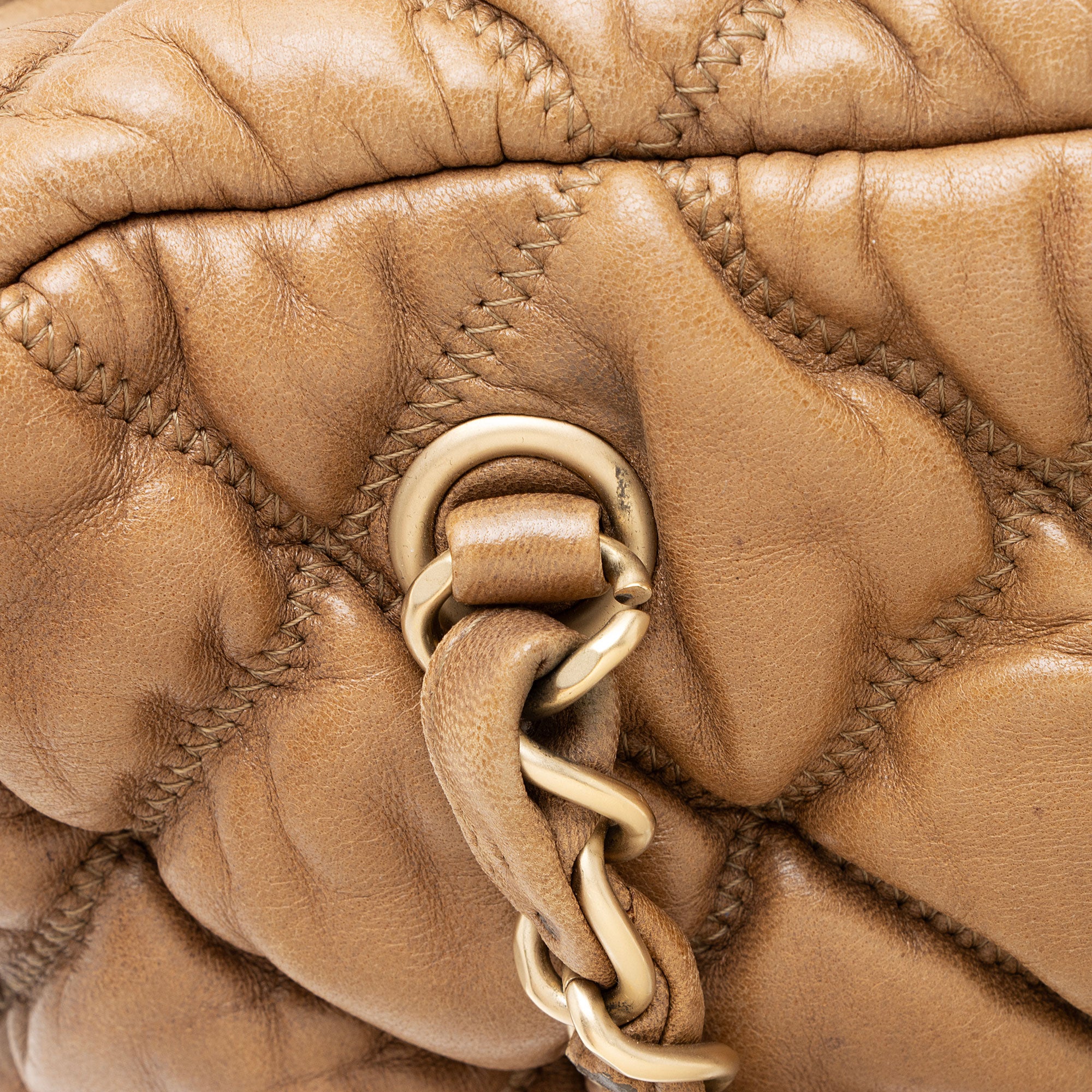 Chanel Lambskin Bubble Quilt Satchel