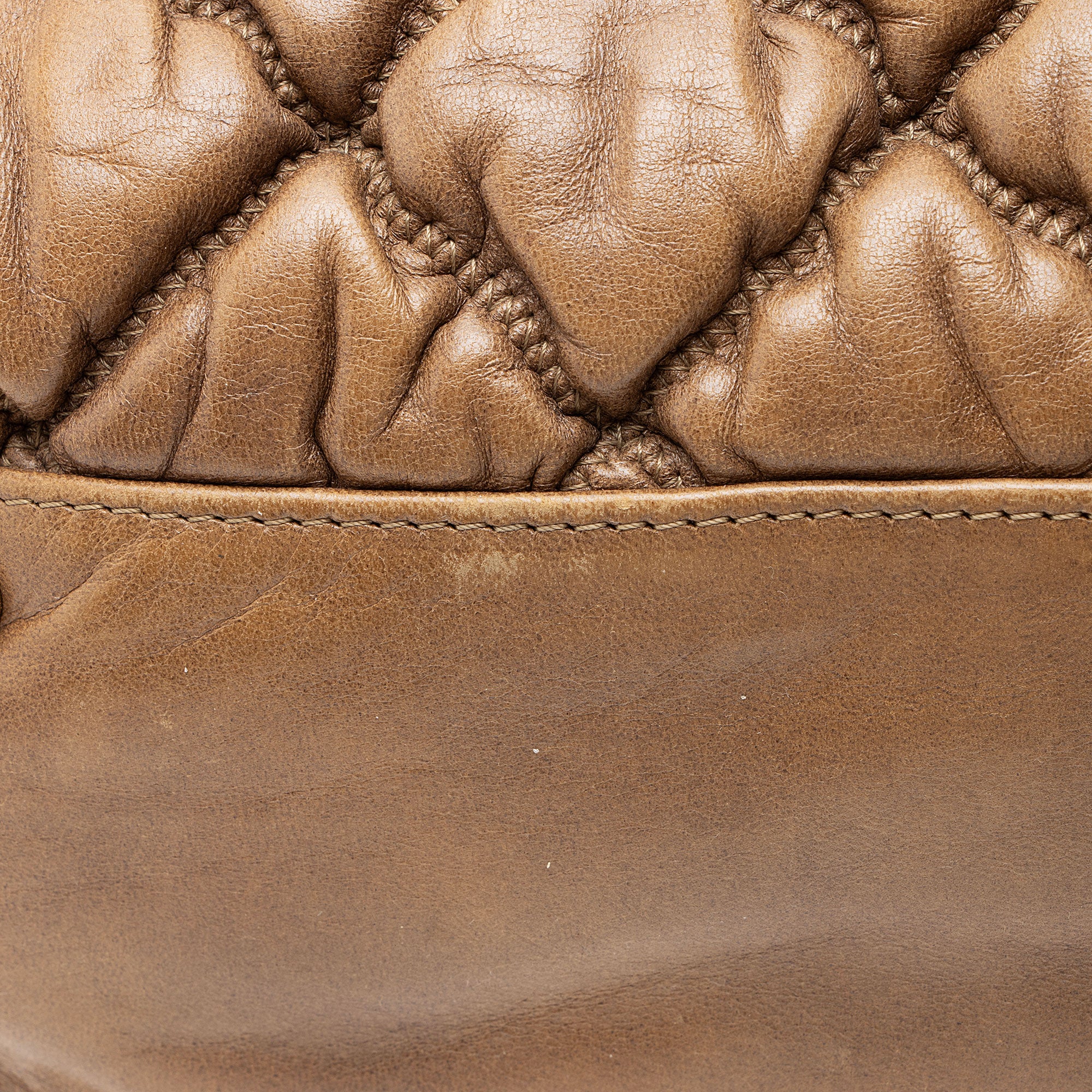 Chanel Lambskin Bubble Quilt Satchel