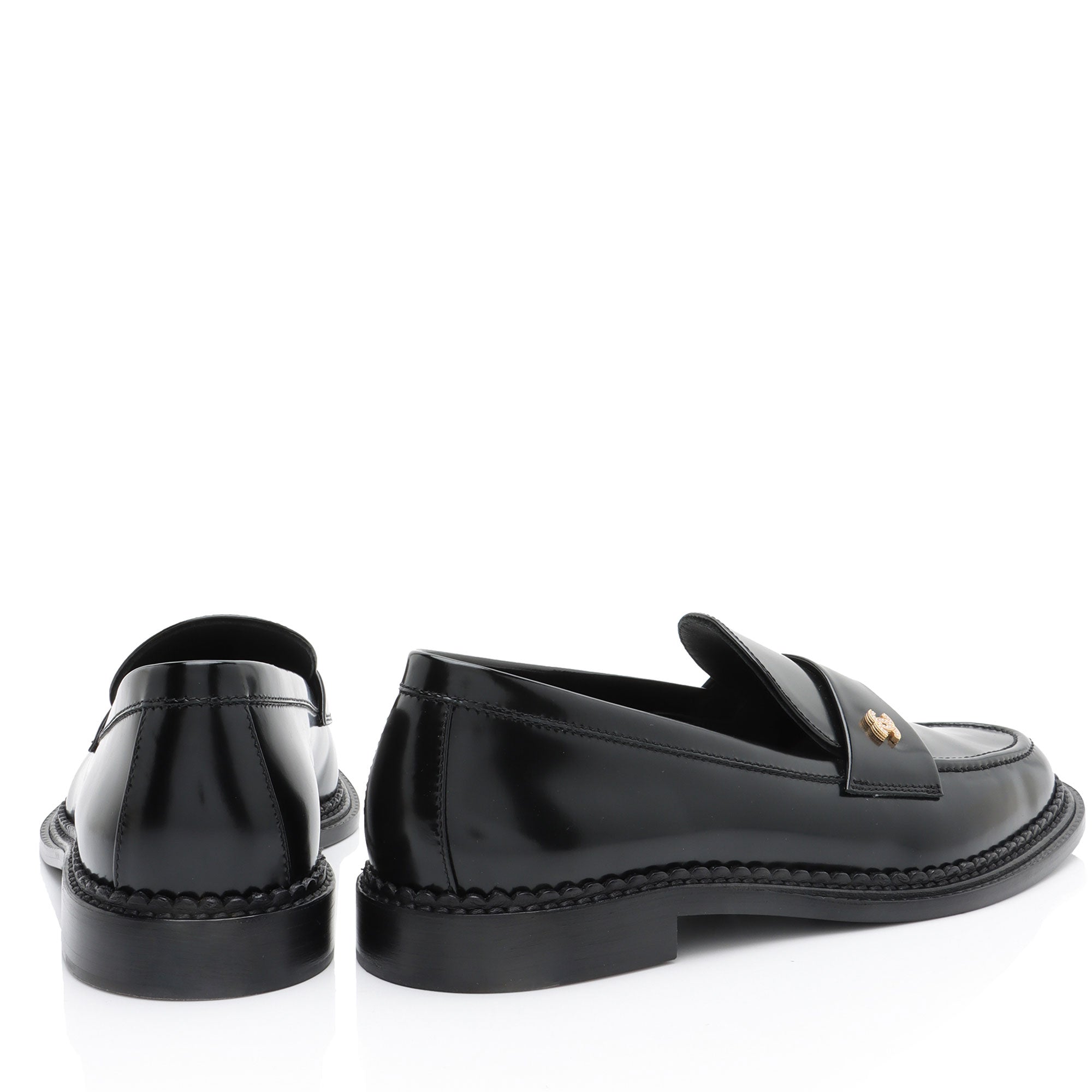 Chanel Lambskin CC Loafers - Size 9.5 / 9.5