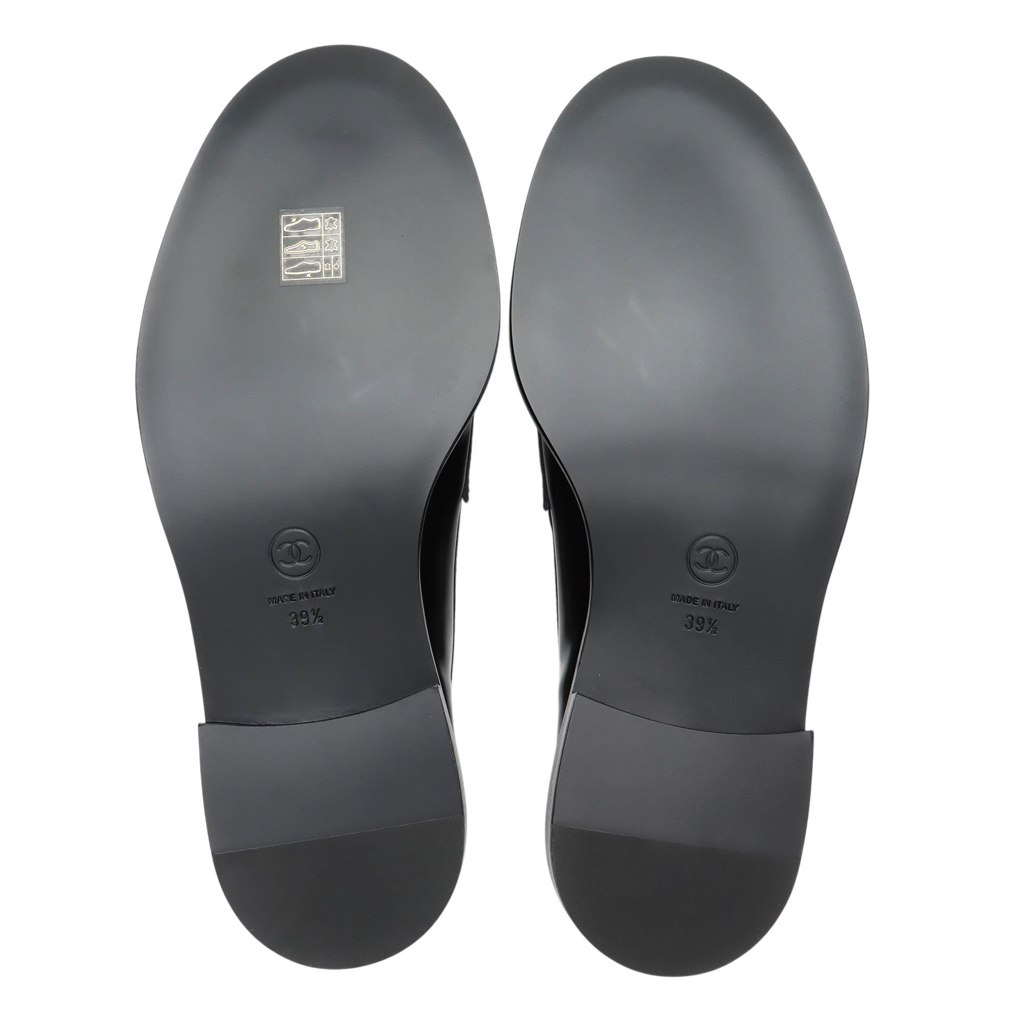 Chanel Lambskin CC Loafers - Size 9.5 / 9.5
