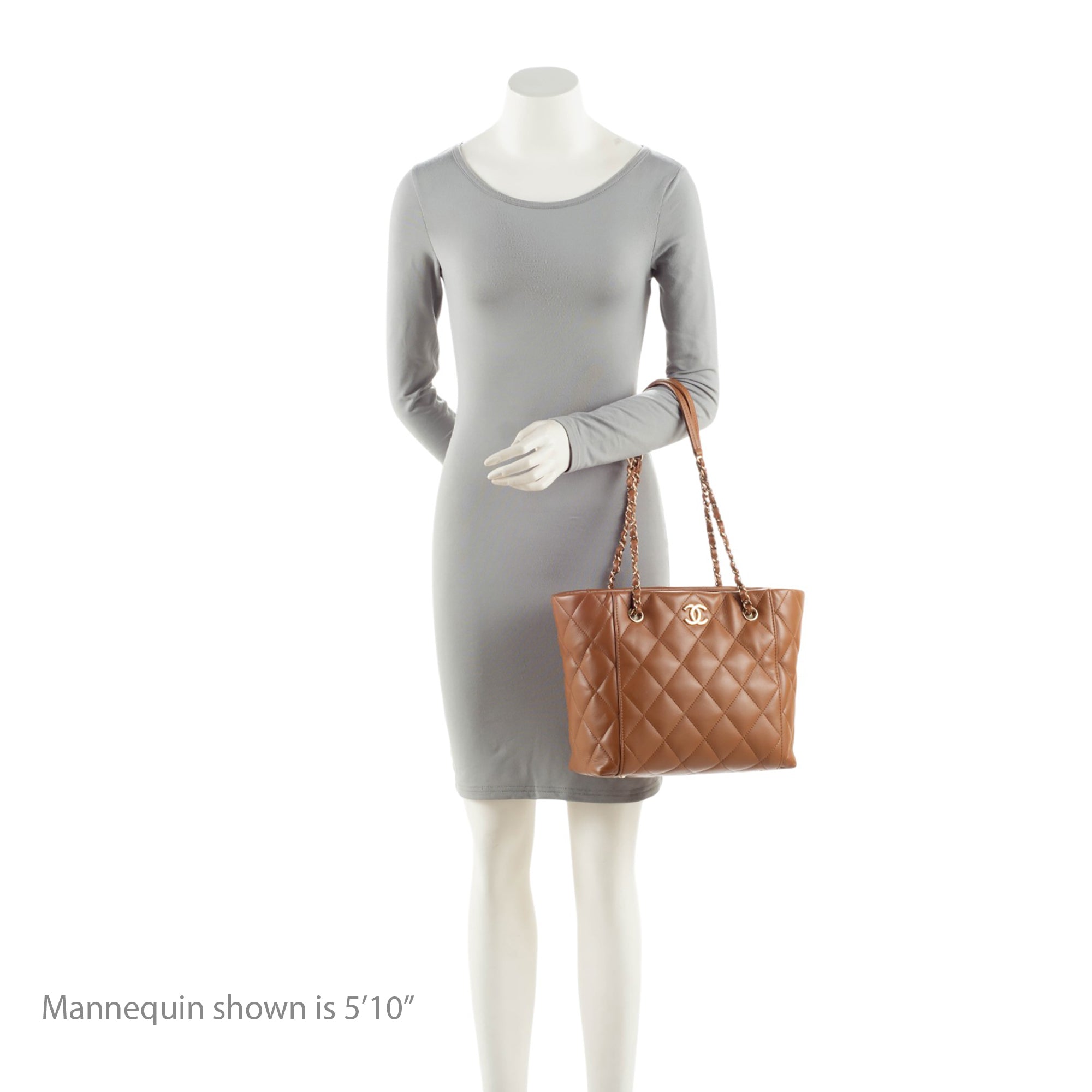 Chanel Lambskin CC Small Shopping Tote