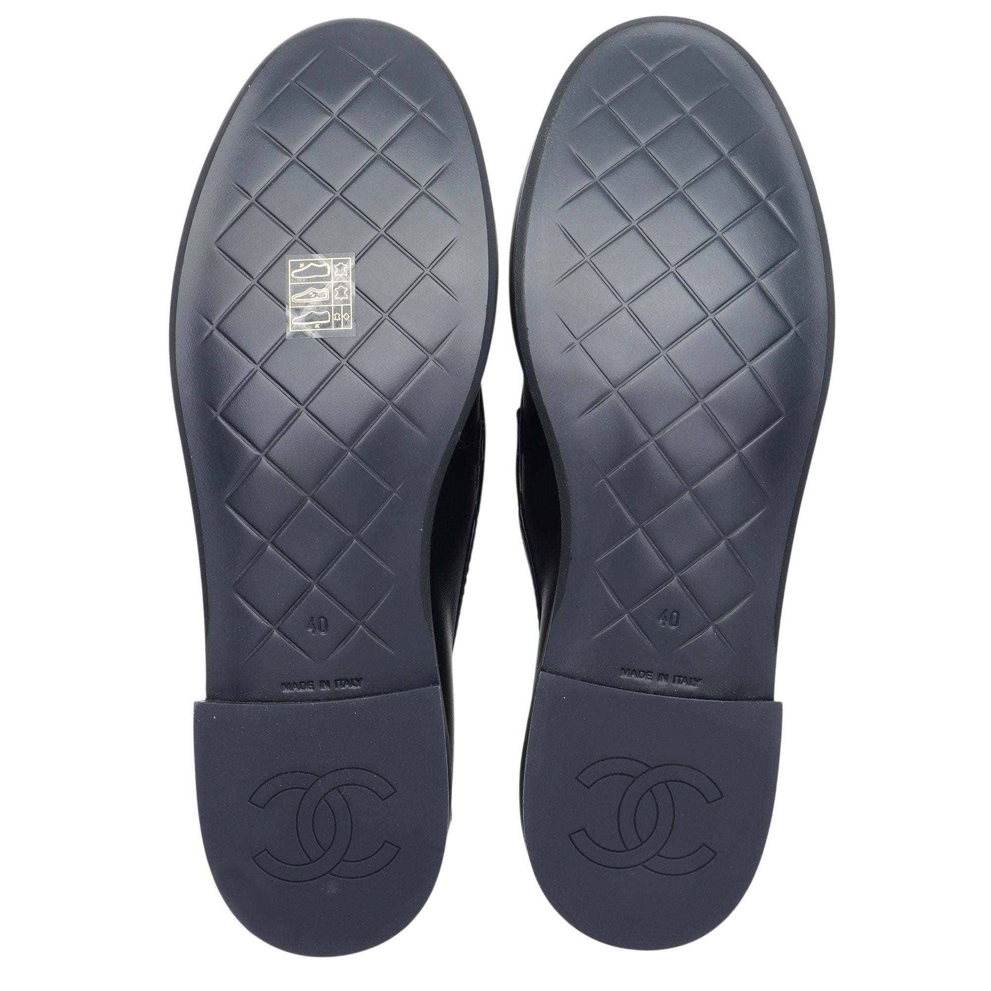 Chanel Lambskin CC Turnlock Loafers - Size 10 / 40