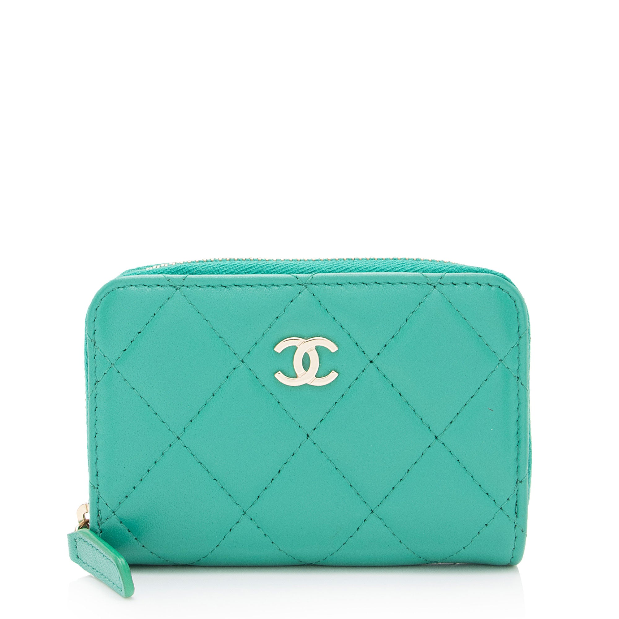 Chanel Lambskin CC Zip Around Card Case (SHF-kPLZP1)