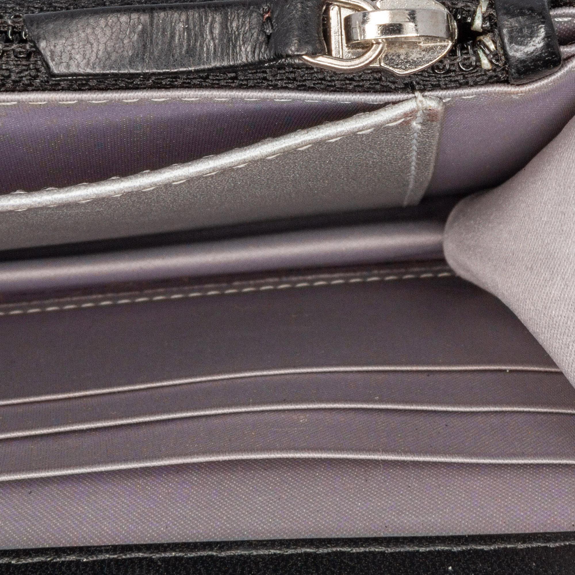 Chanel Lambskin Camellia Embossed Wallet On Chain