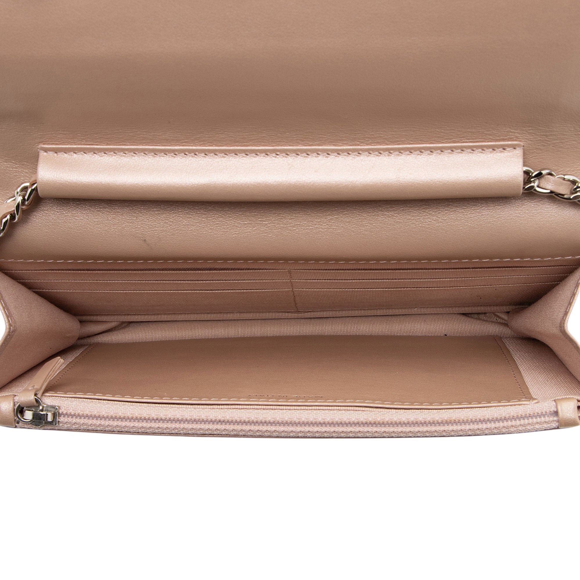 Chanel Lambskin Camellia Wallet on Chain