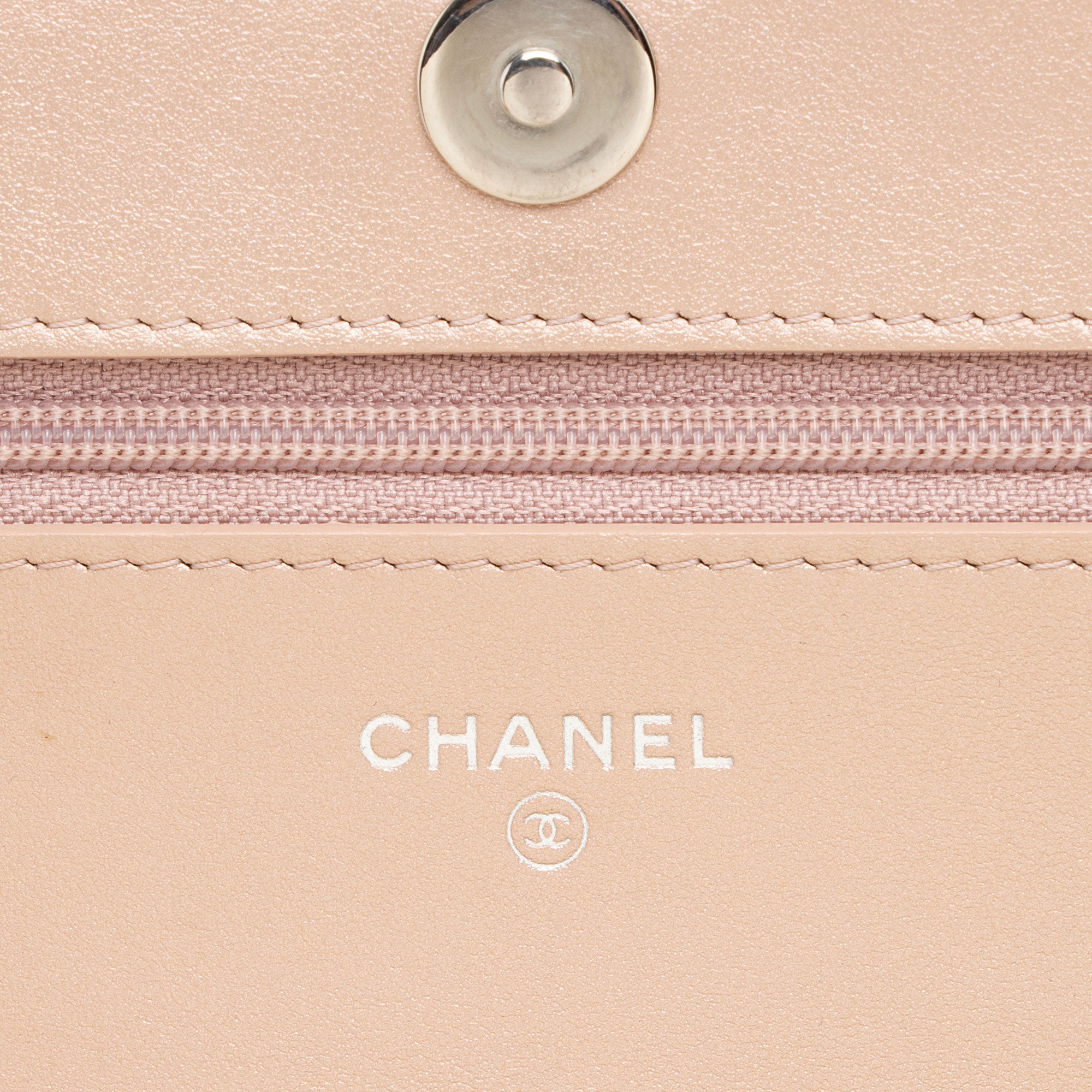 Chanel Lambskin Camellia Wallet on Chain