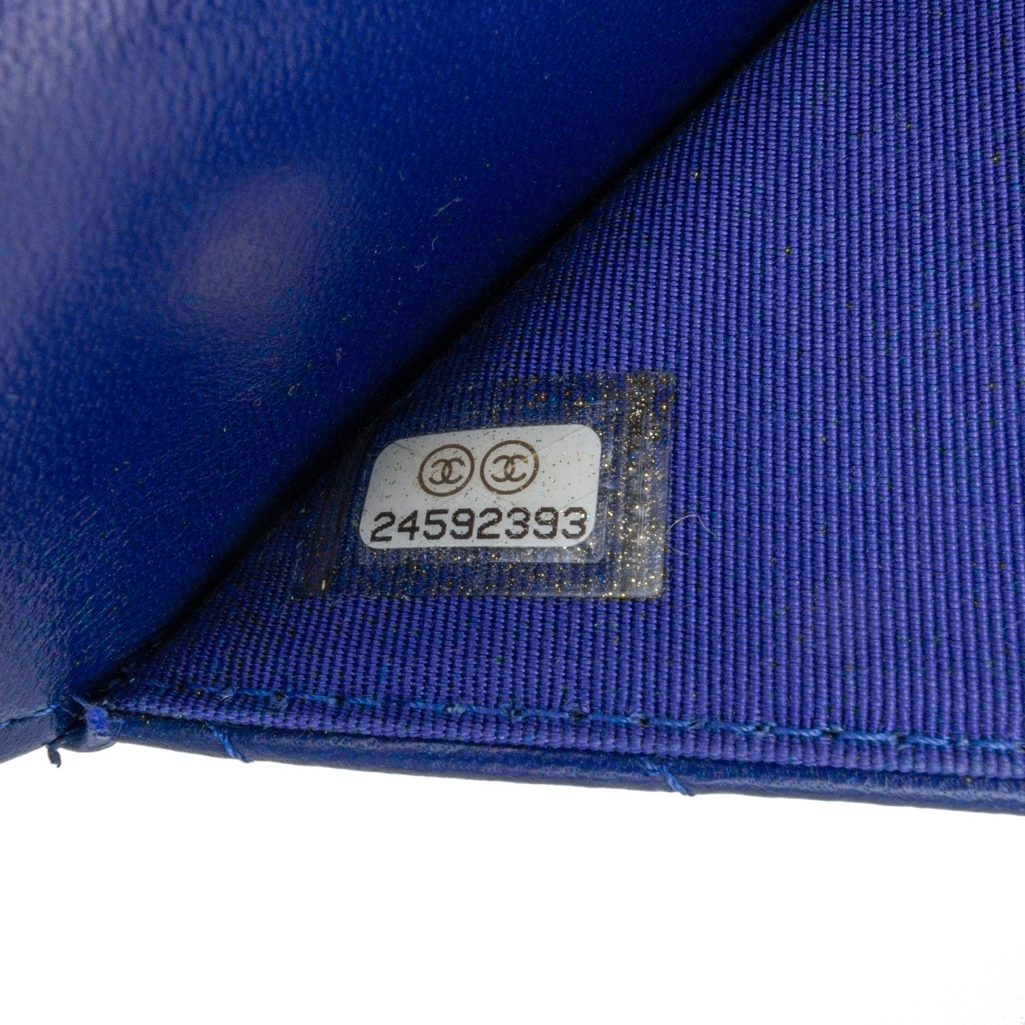 Chanel Lambskin Chevron Trendy Wallet On Chain