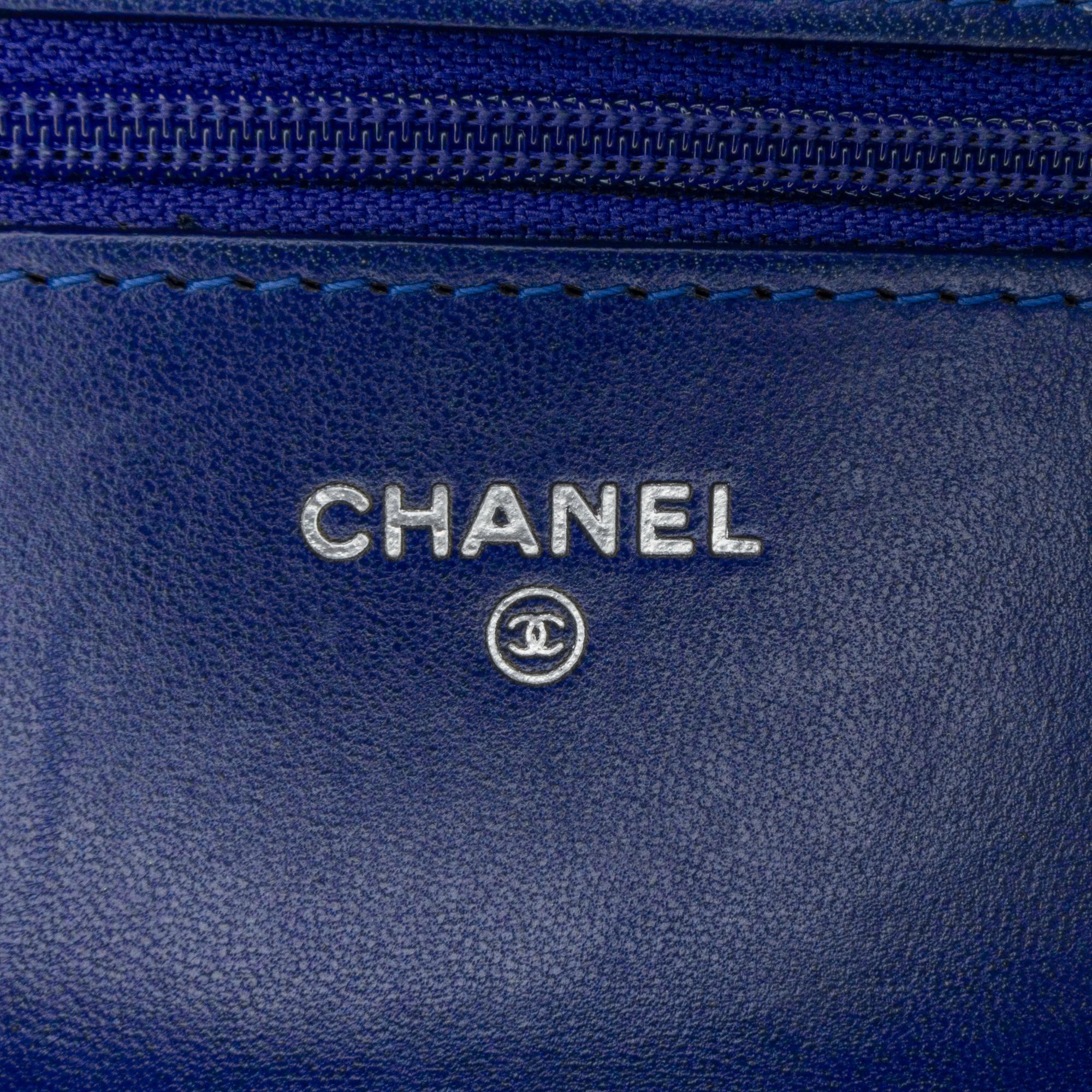 Chanel Lambskin Chevron Trendy Wallet On Chain