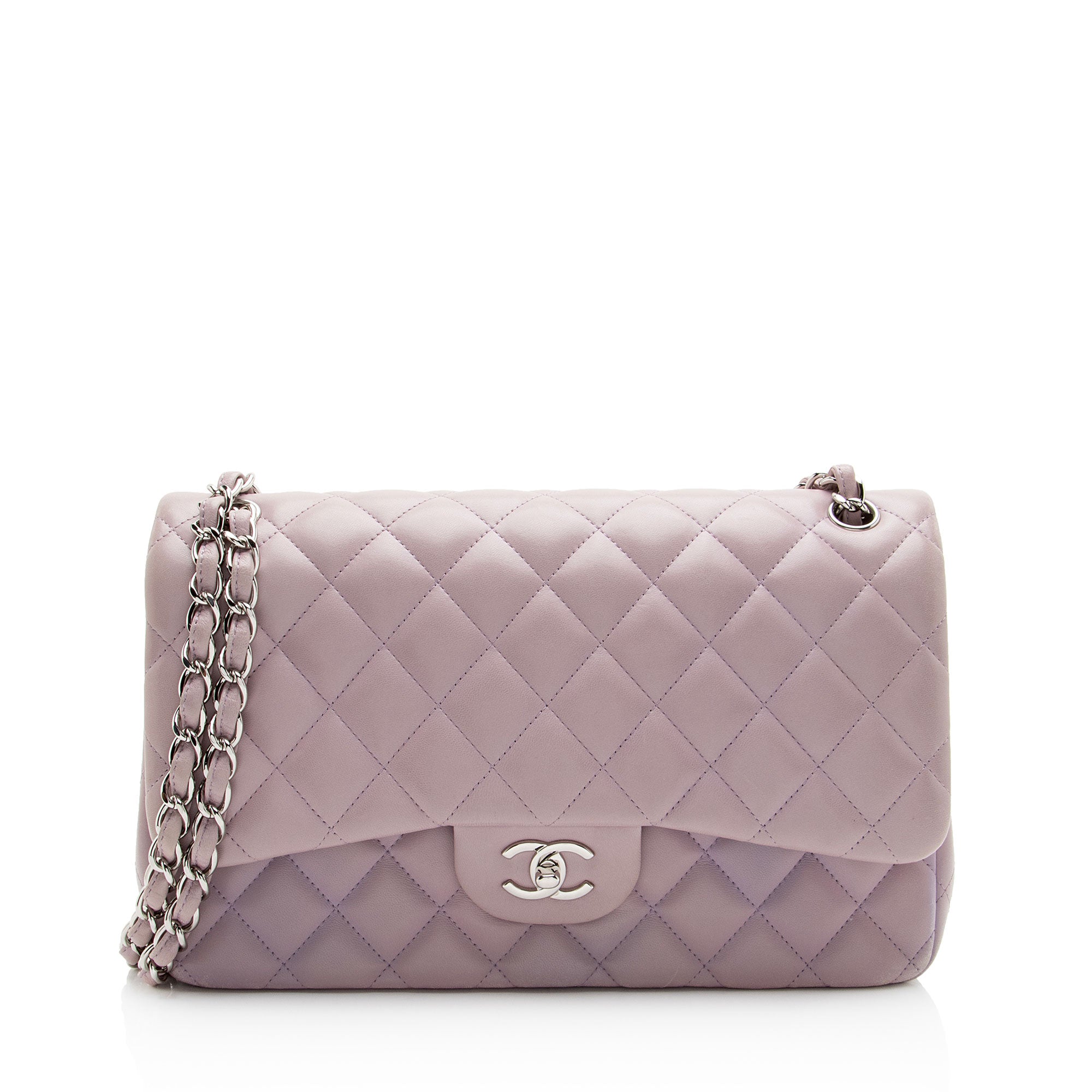 Chanel Lambskin Classic Jumbo Double Flap Bag