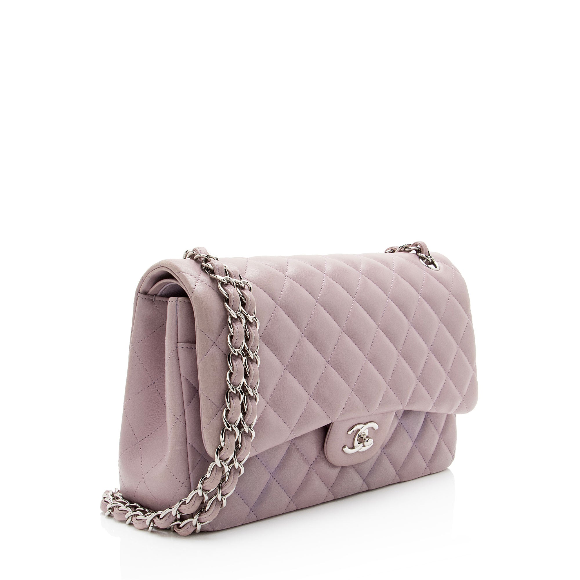 Chanel Lambskin Classic Jumbo Double Flap Bag