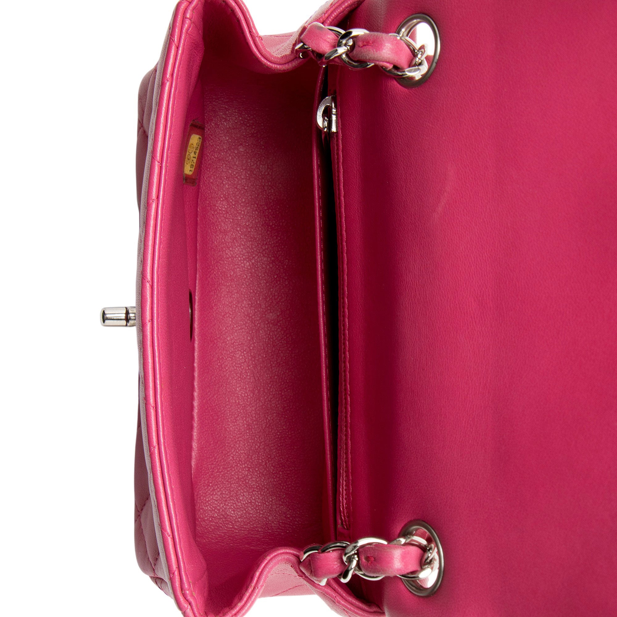Chanel Lambskin Classic Square Mini Flap Bag