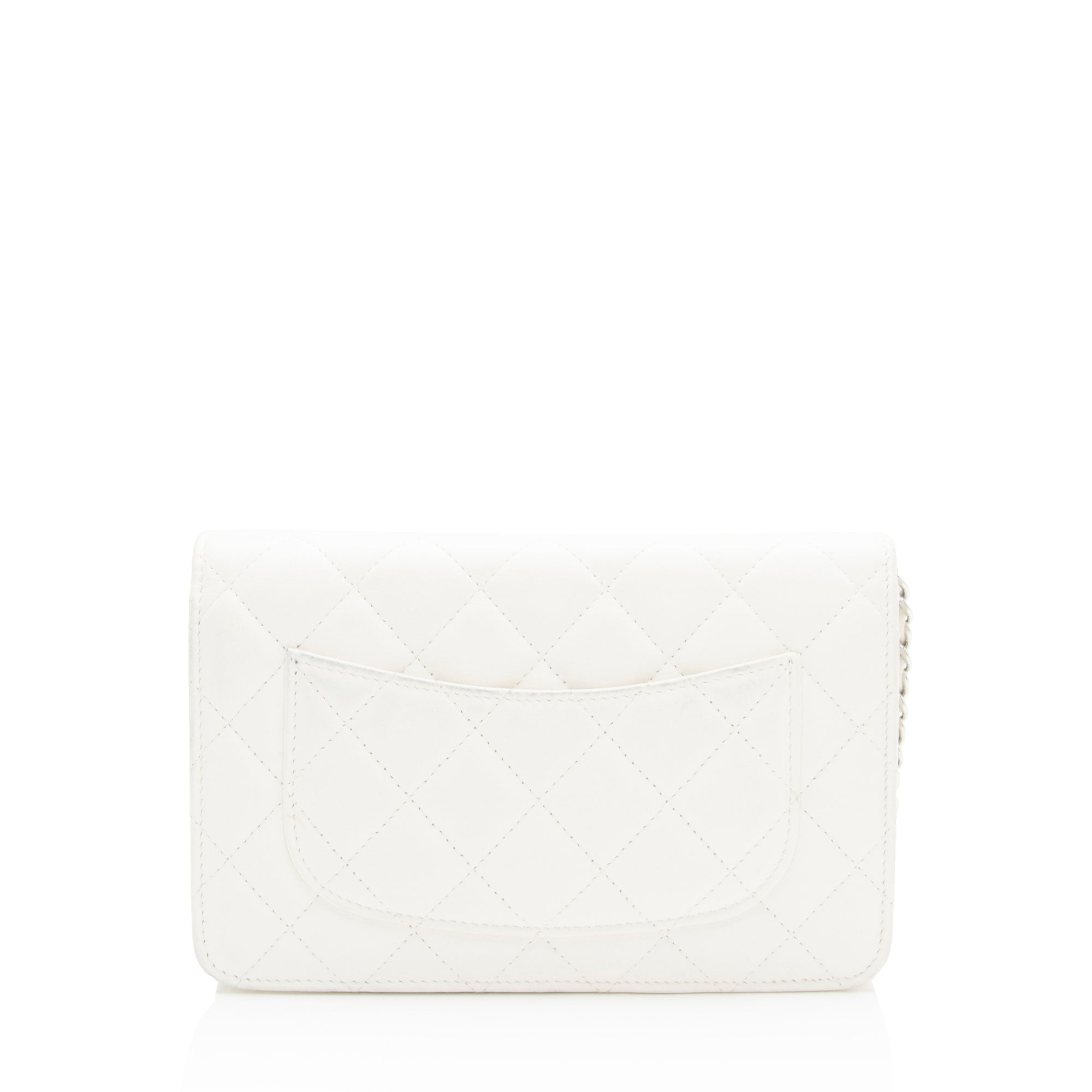 Chanel Lambskin Crystal CC Wallet on Chain