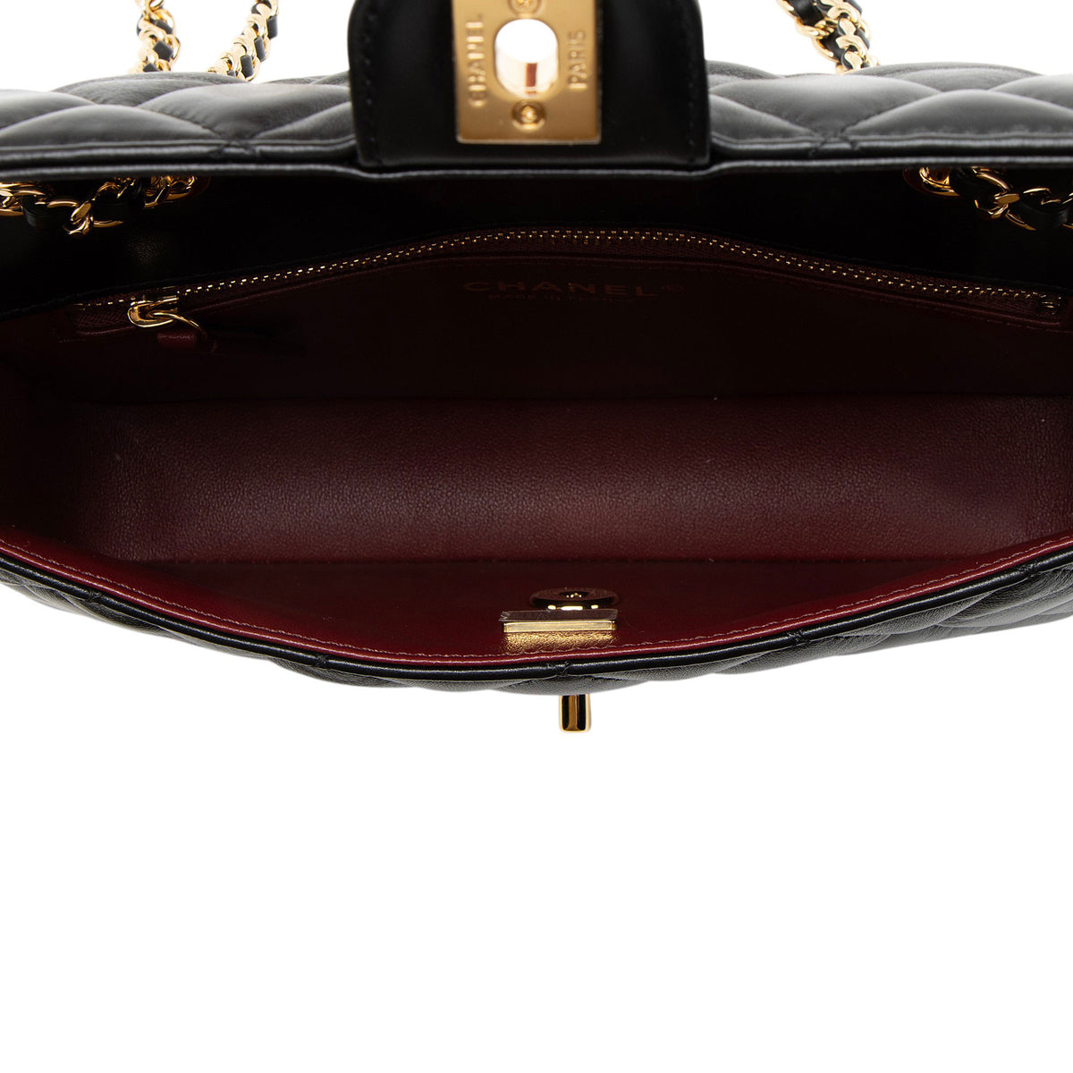 Chanel Lambskin E/W Small Flap Bag