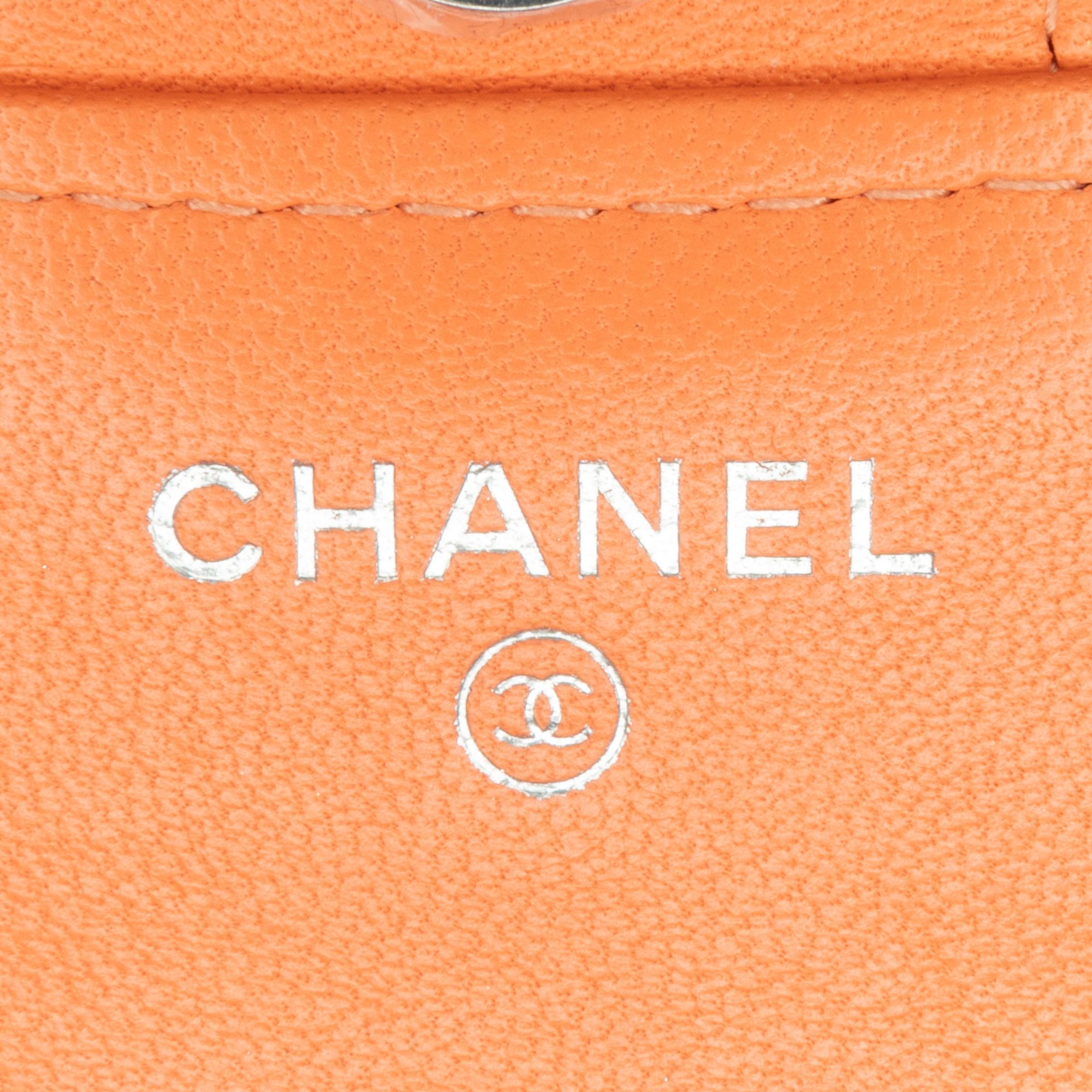 Chanel Lambskin Flap Phone Holder with Chain