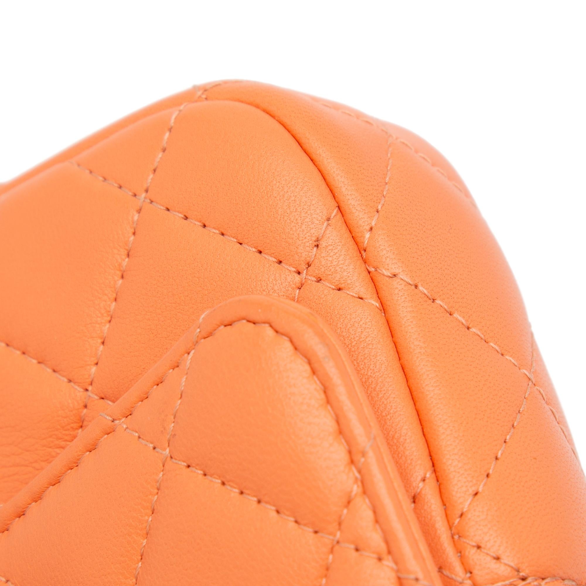 Chanel Lambskin Flap Phone Holder with Chain