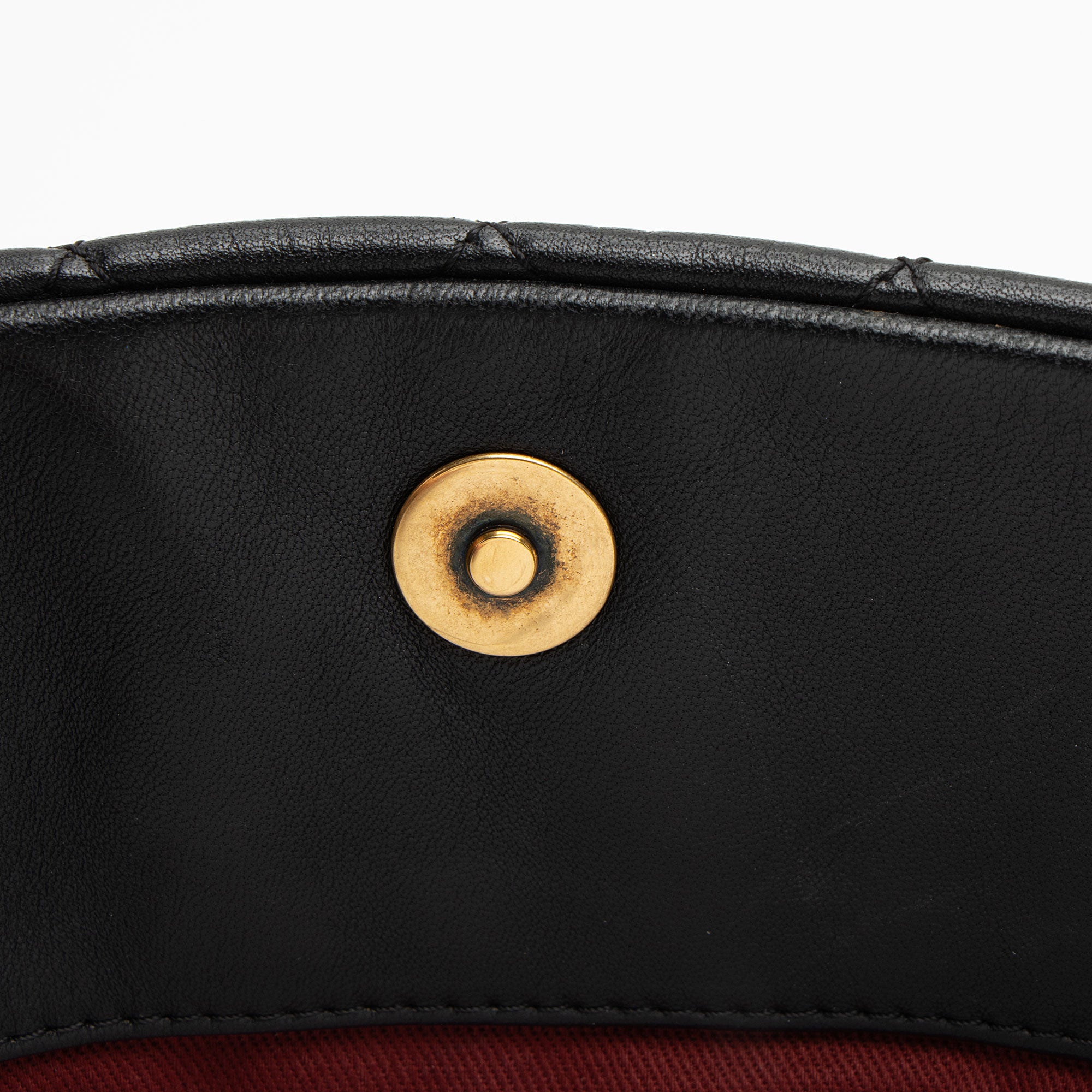 Chanel Lambskin Just Mademoiselle Large Bowler Bag (SHF-xiVMoz)