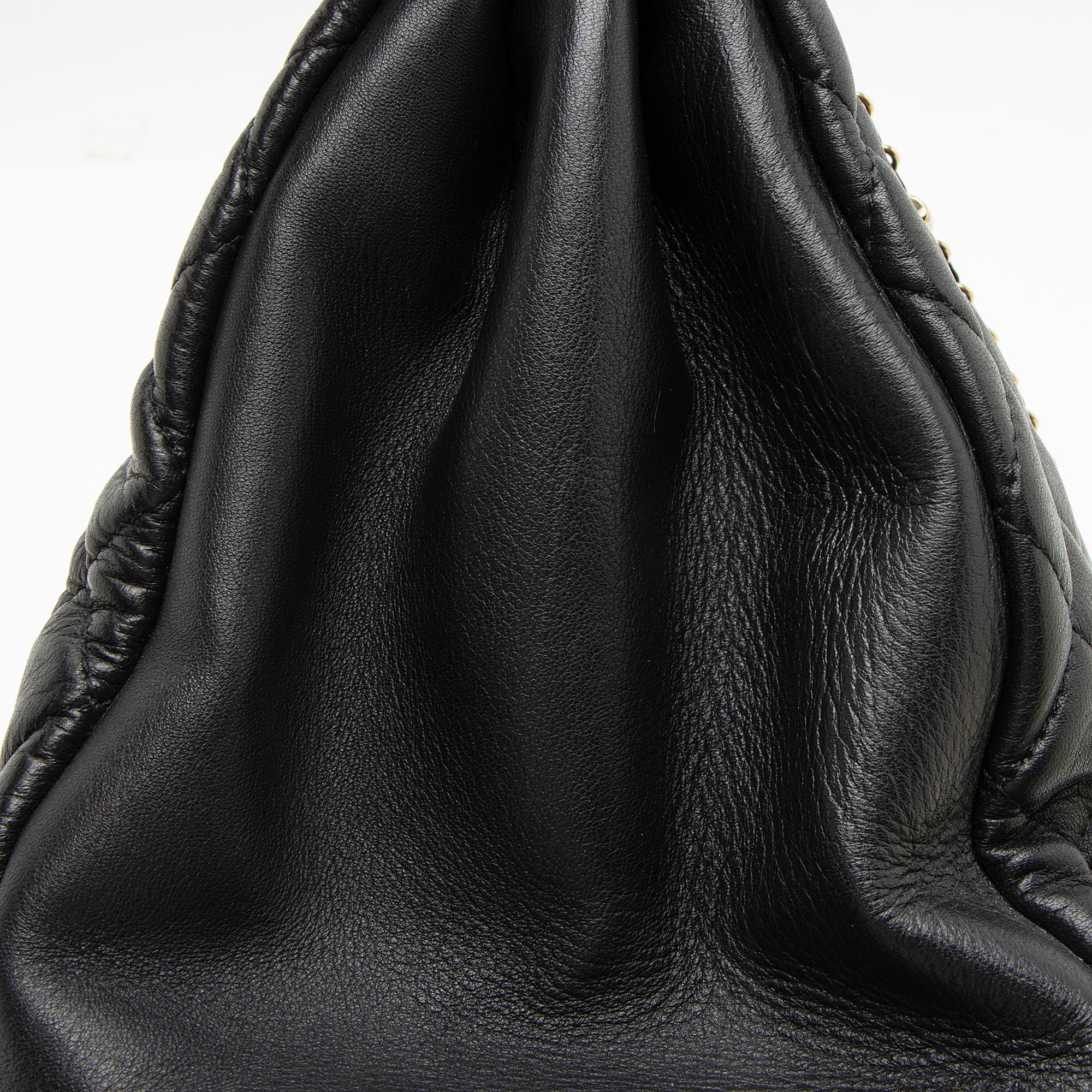Chanel Lambskin Just Mademoiselle Large Bowler Bag (SHF-xiVMoz)