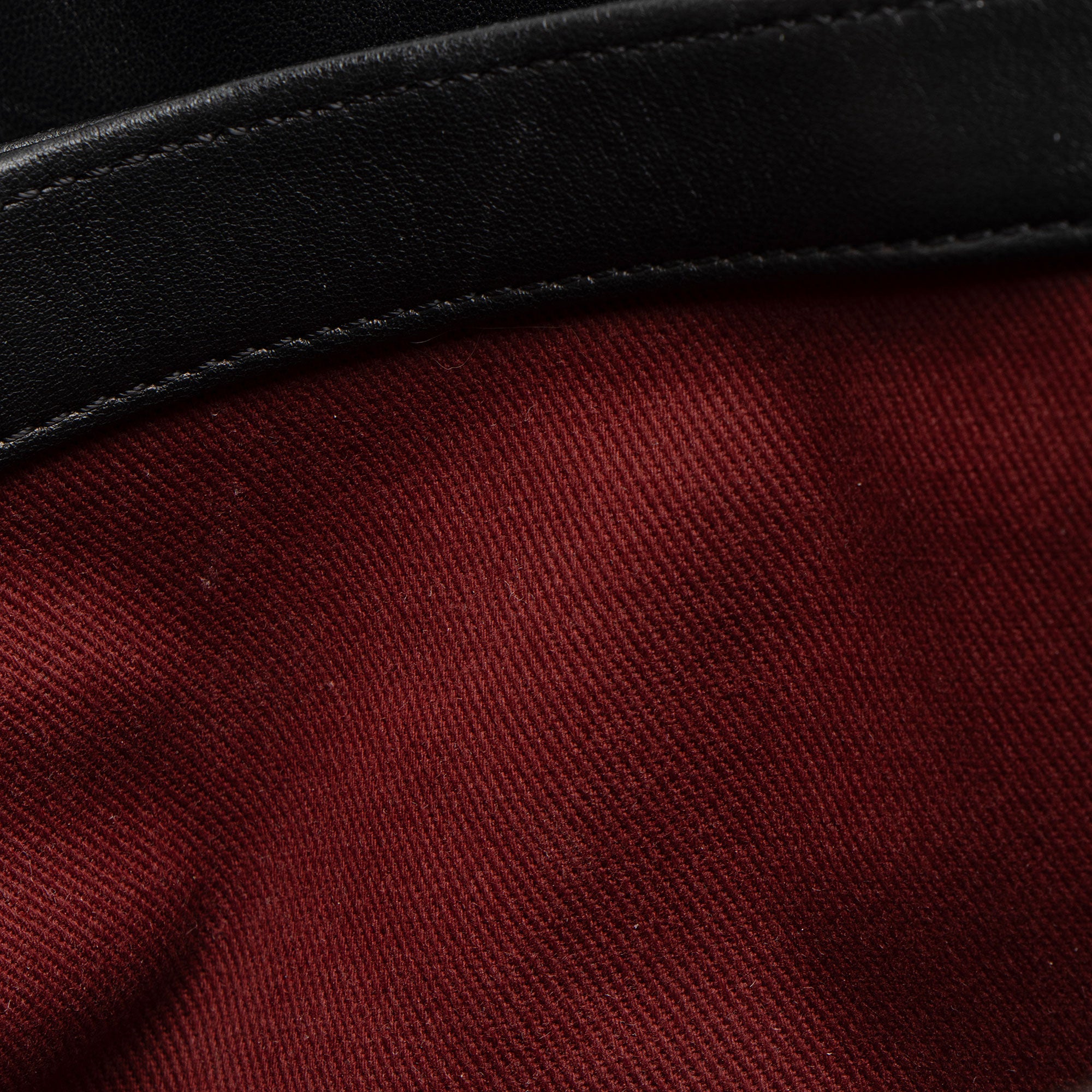 Chanel Lambskin Just Mademoiselle Large Bowler Bag (SHF-xiVMoz)