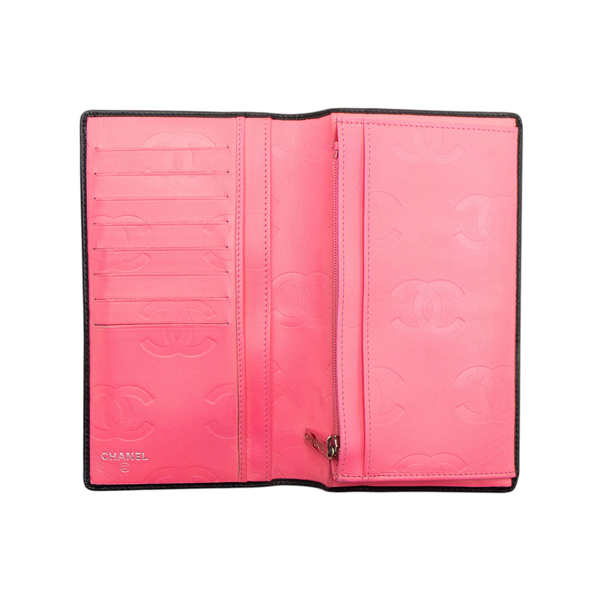 Chanel Lambskin Ligne Cambon Bifold Wallet