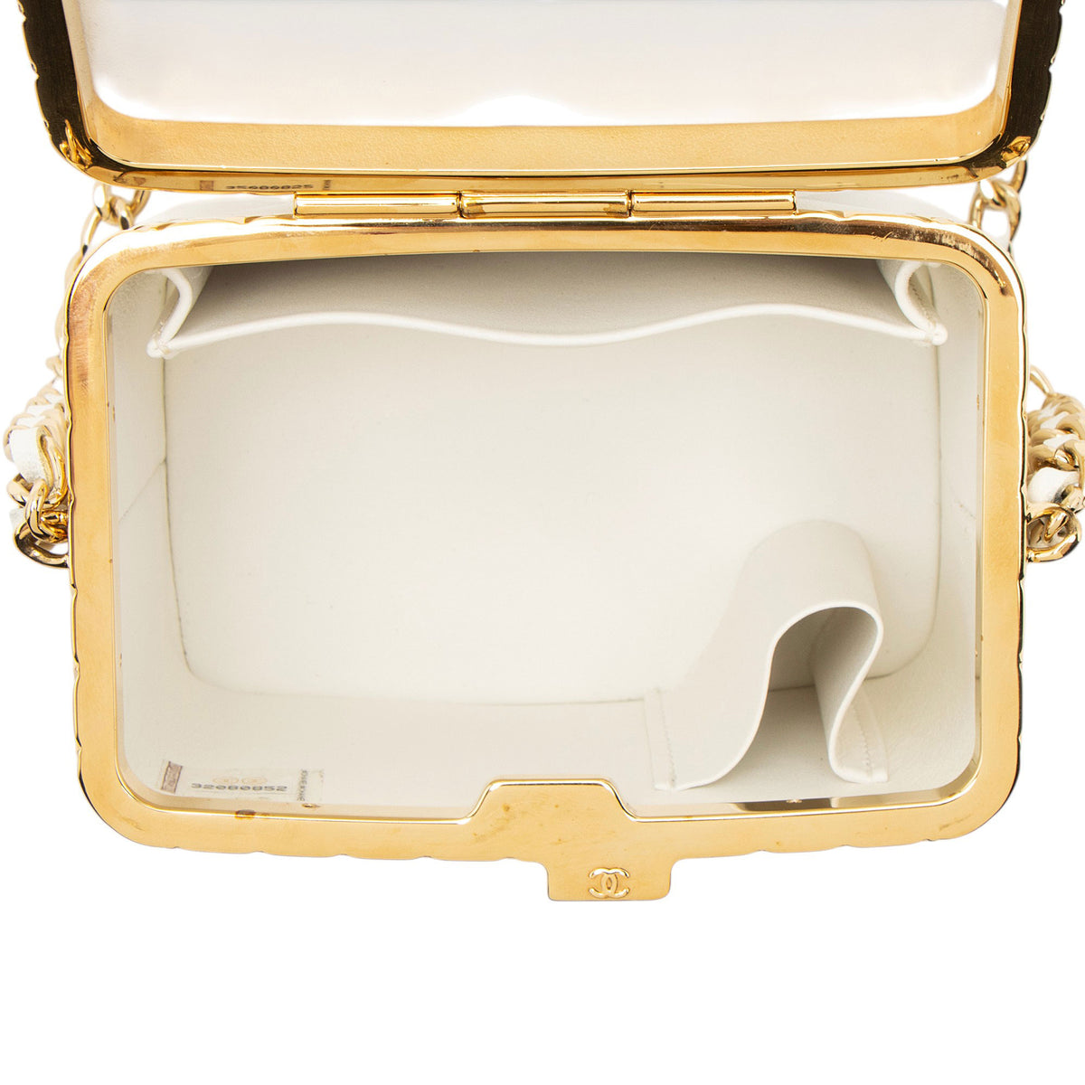 Chanel Lambskin Lock Frame Vanity Case