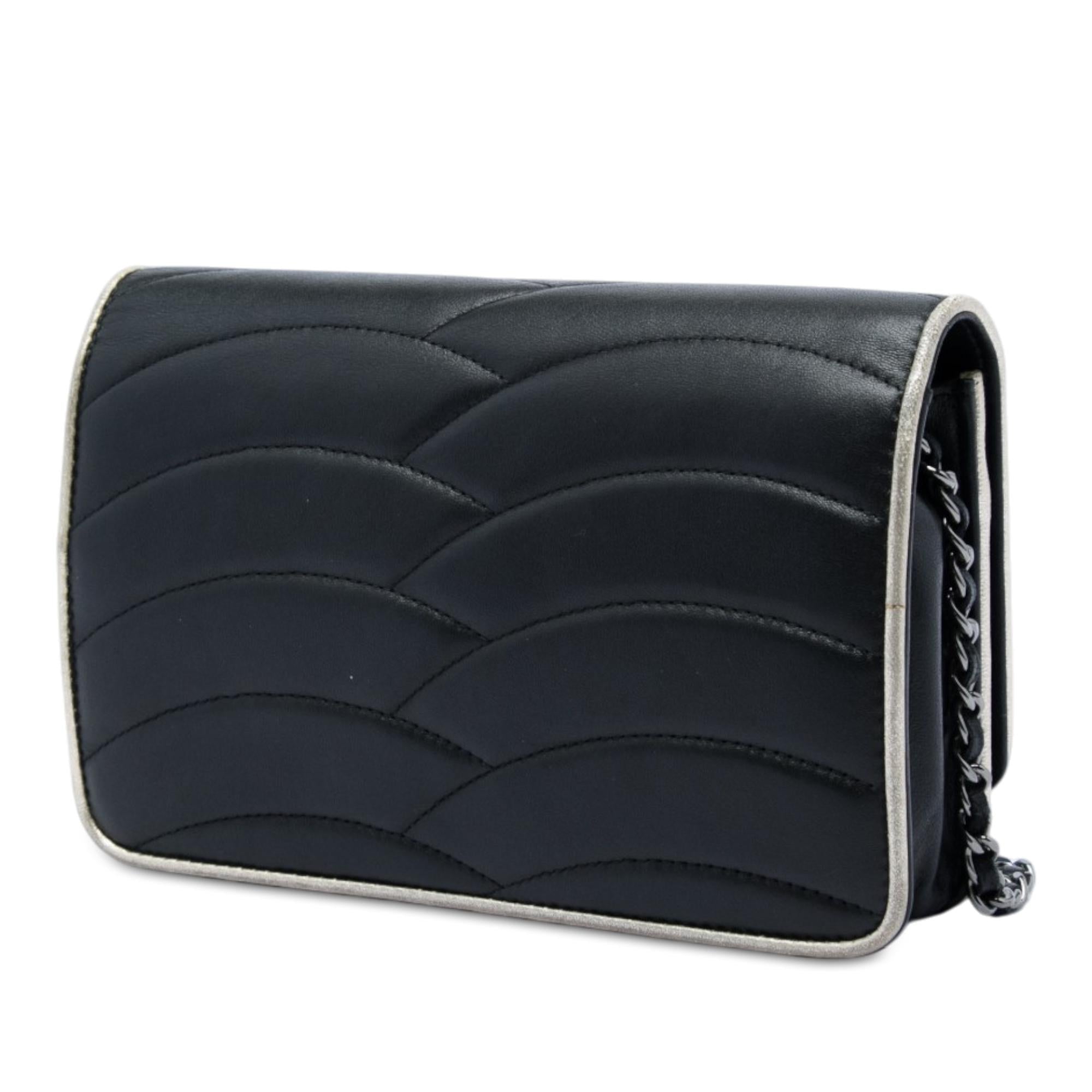 Chanel Lambskin Pagoda Wallet On Chain