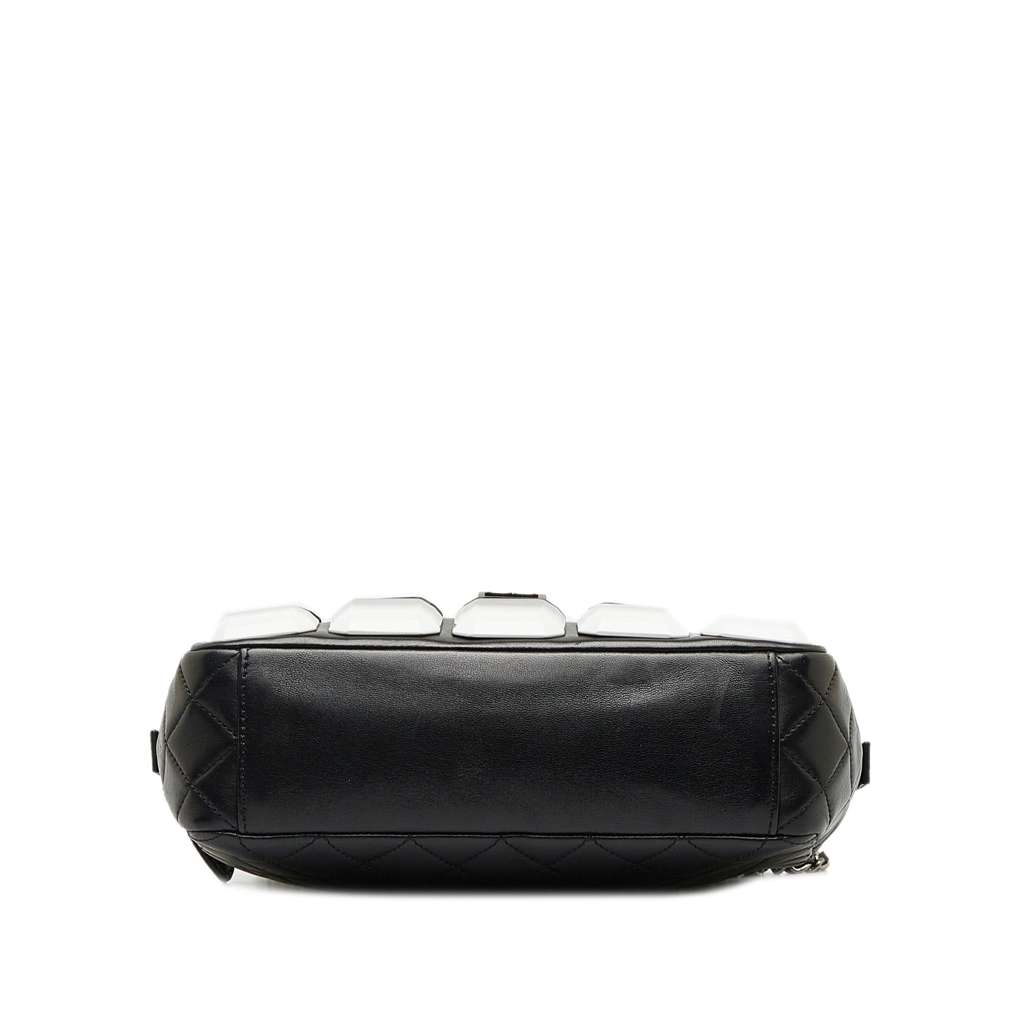 Chanel Lambskin Plexiglass Evening Art Camera Bag (SHG-9R3P43)