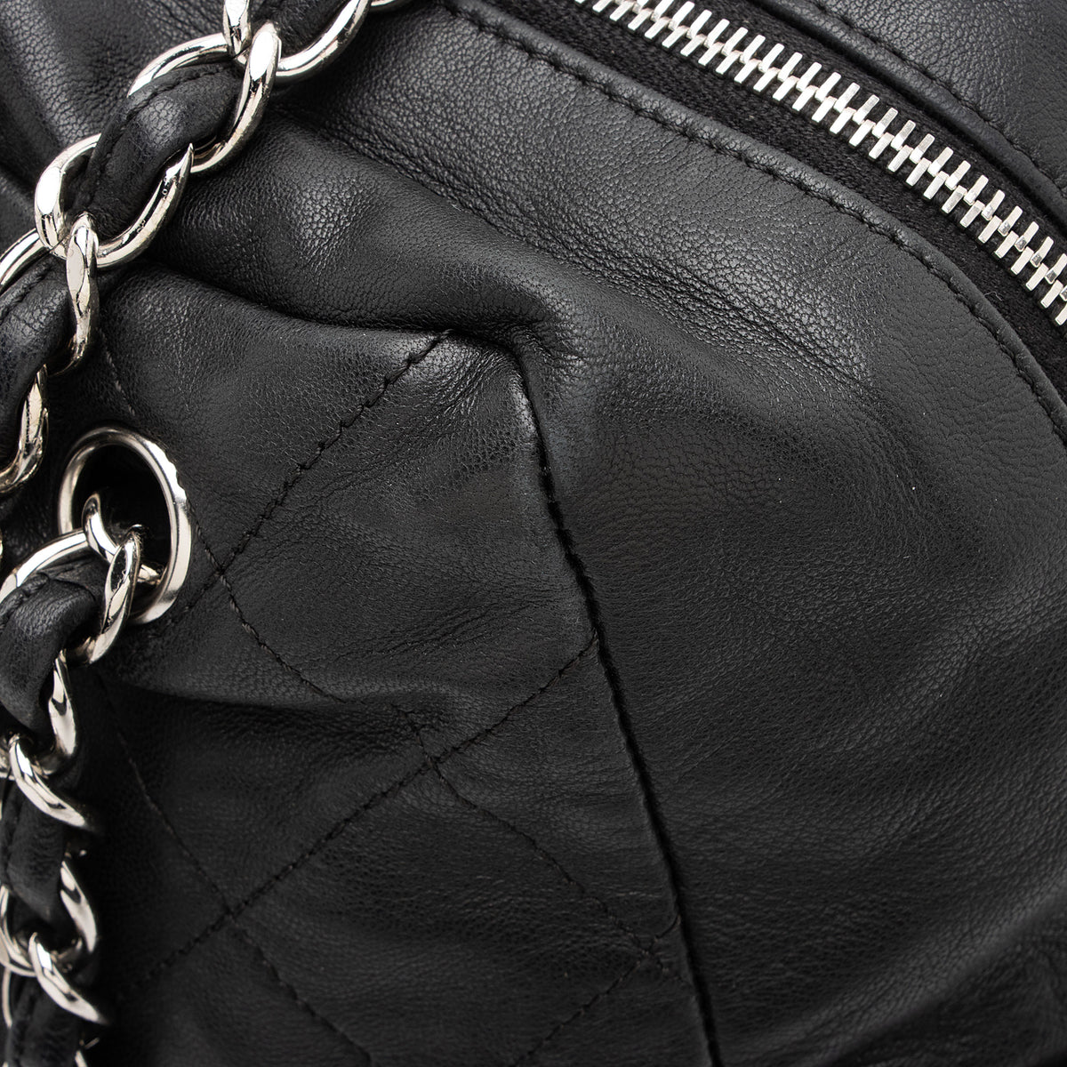 Chanel Lambskin Sharpei Bowler Bag