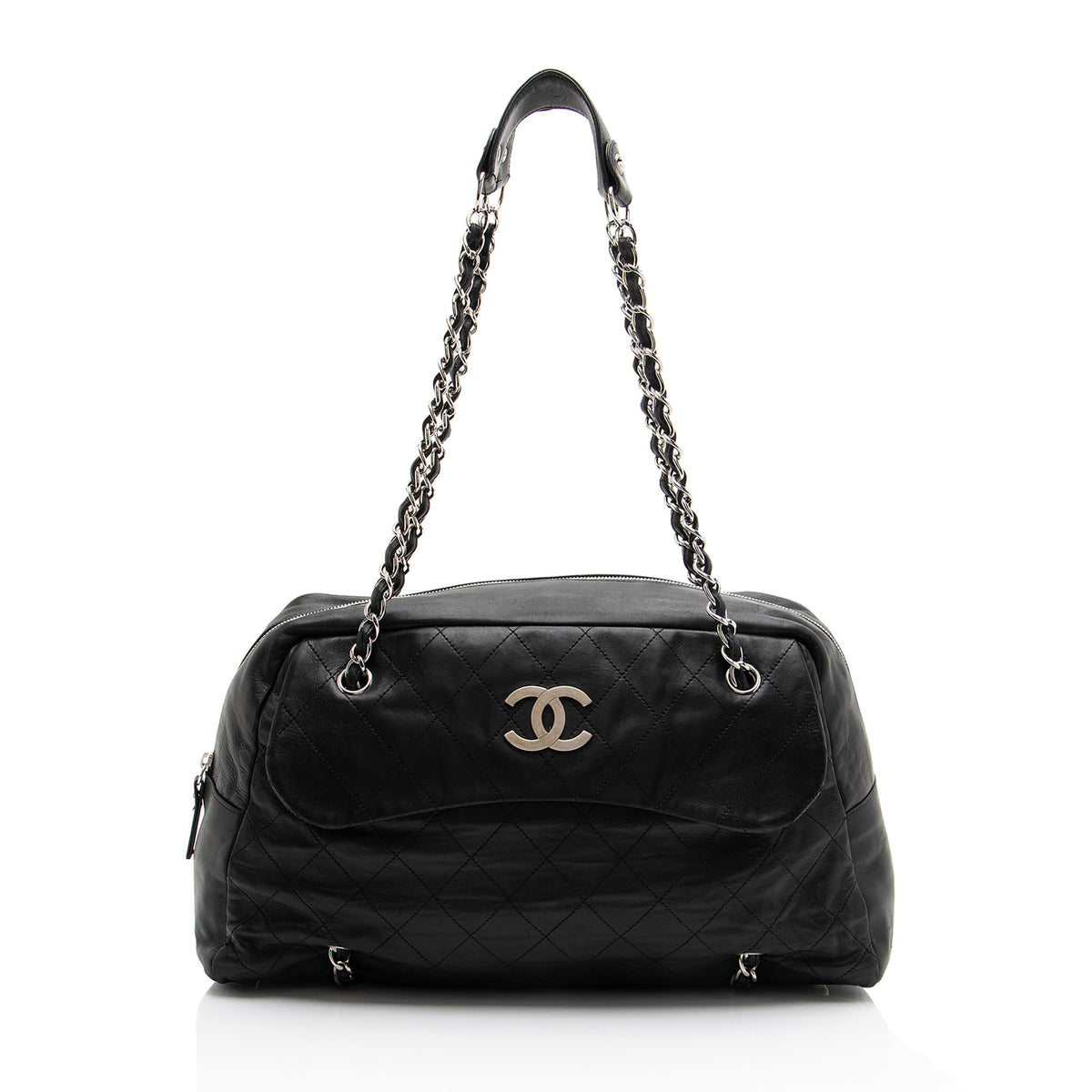 Chanel Lambskin Sharpei Bowler Bag