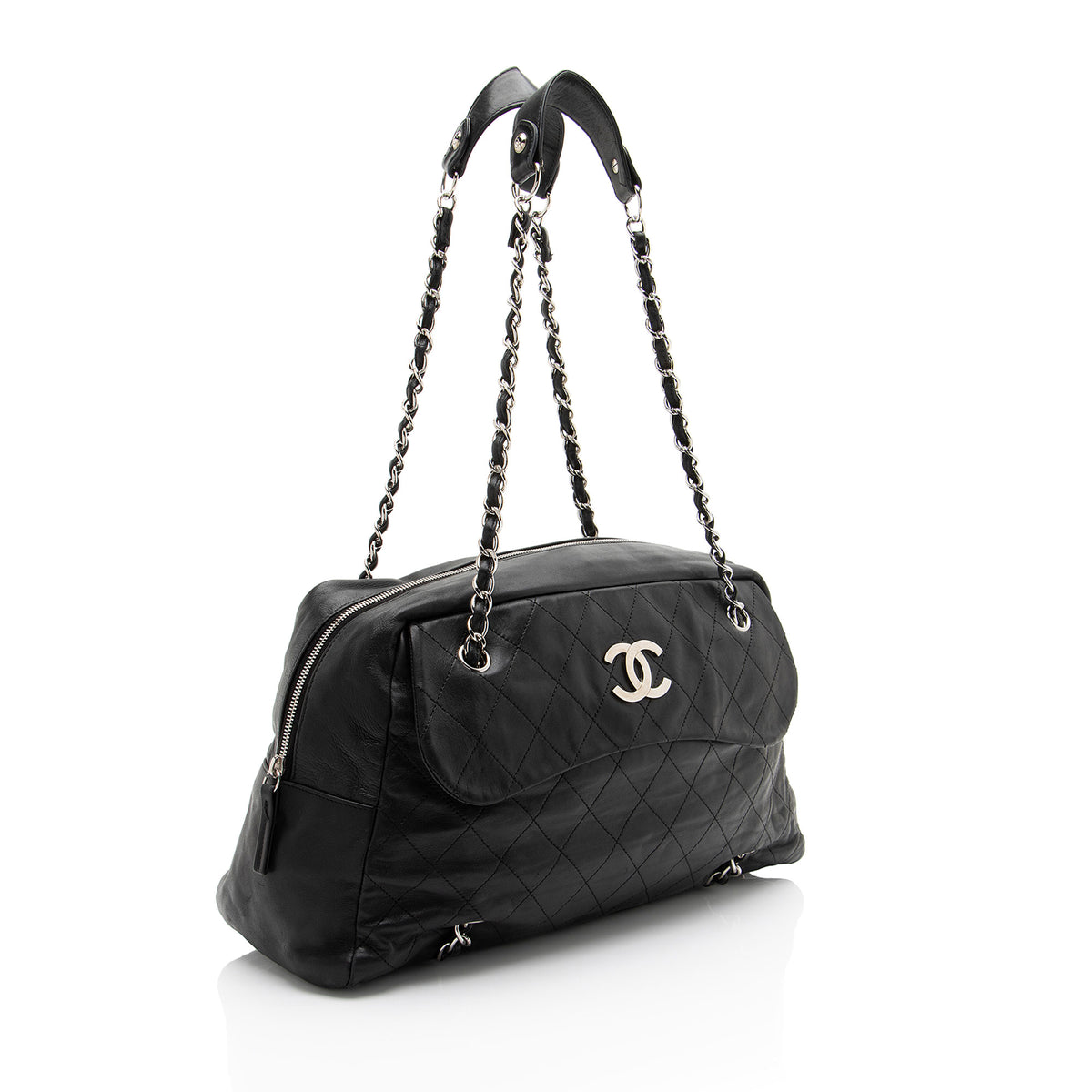 Chanel Lambskin Sharpei Bowler Bag