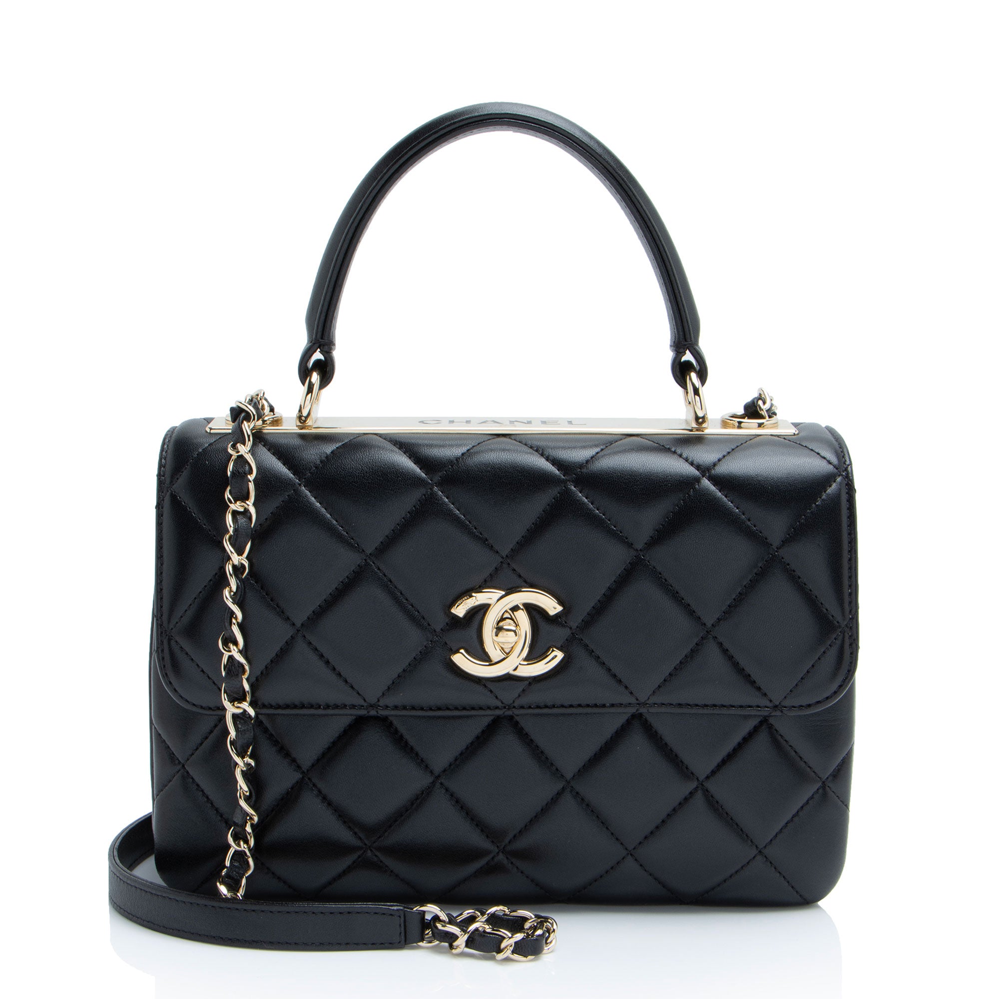Chanel Lambskin Trendy CC Small Top Handle