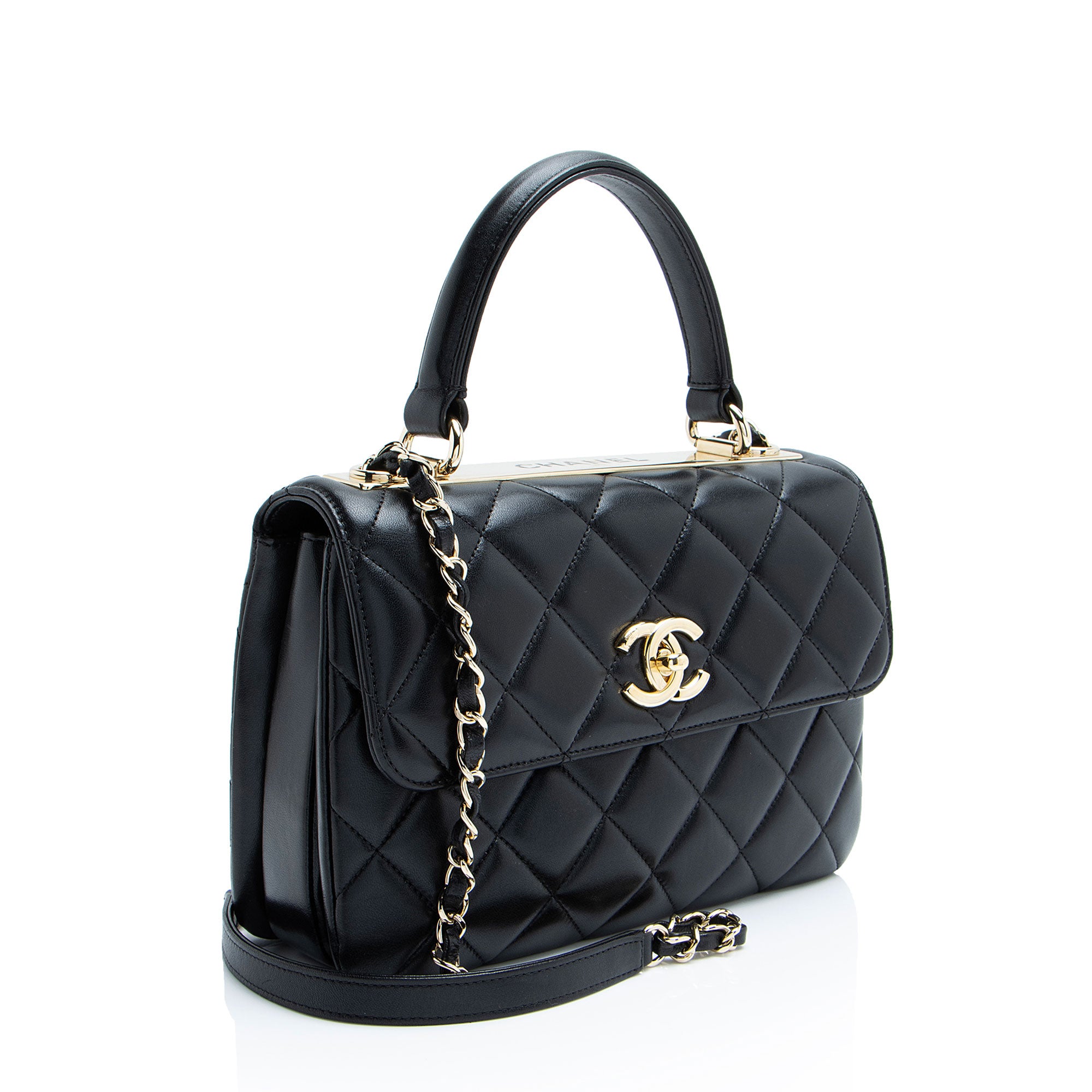 Chanel Lambskin Trendy CC Small Top Handle