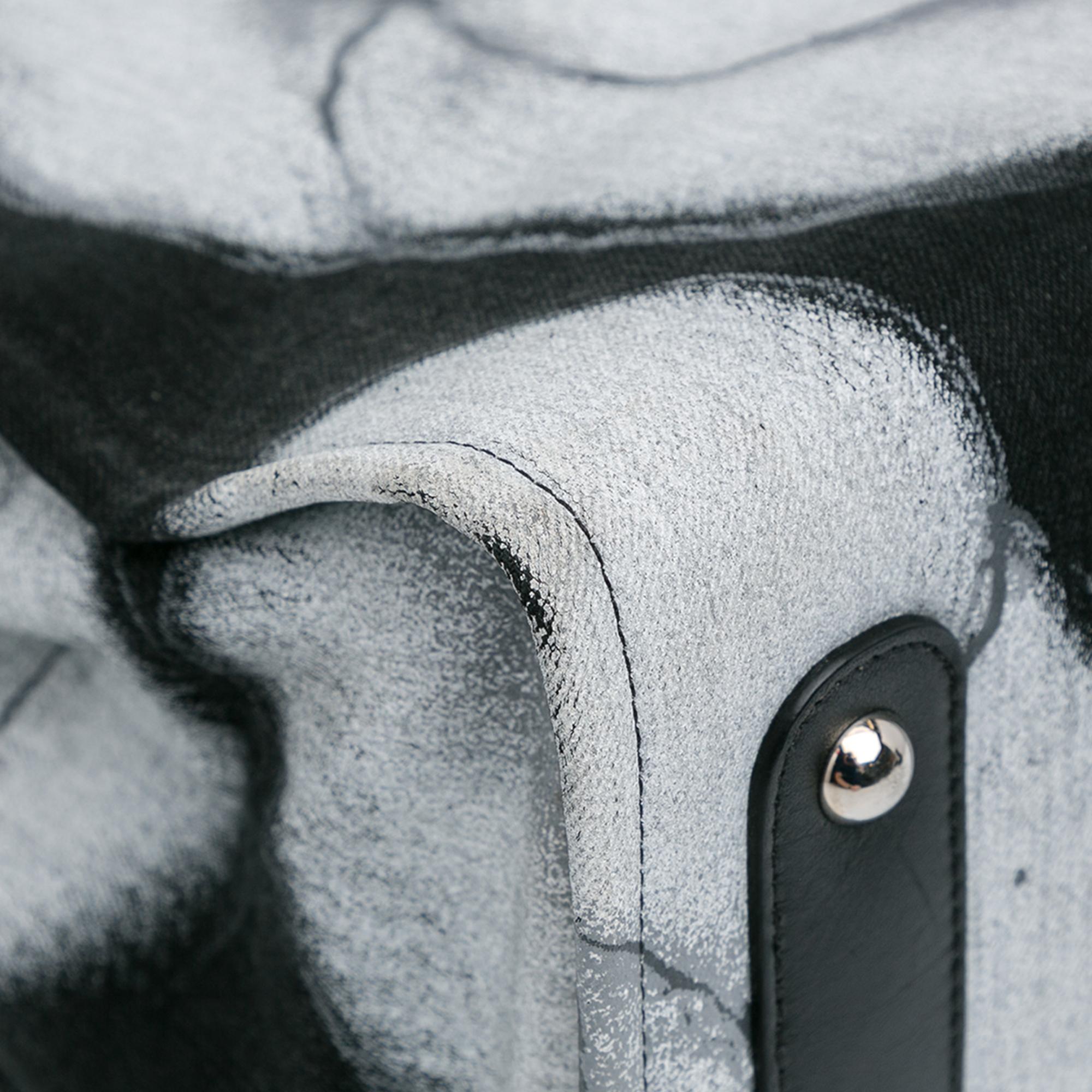 Chanel Large Camellia Printed Canvas Shopper Tote (SHG-HCaliE)