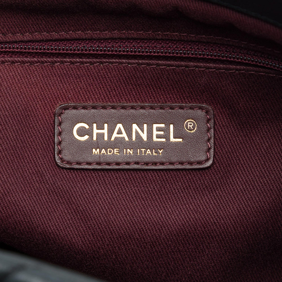 Chanel Large Chevron Surpique Iridescent Calfskin Tote
