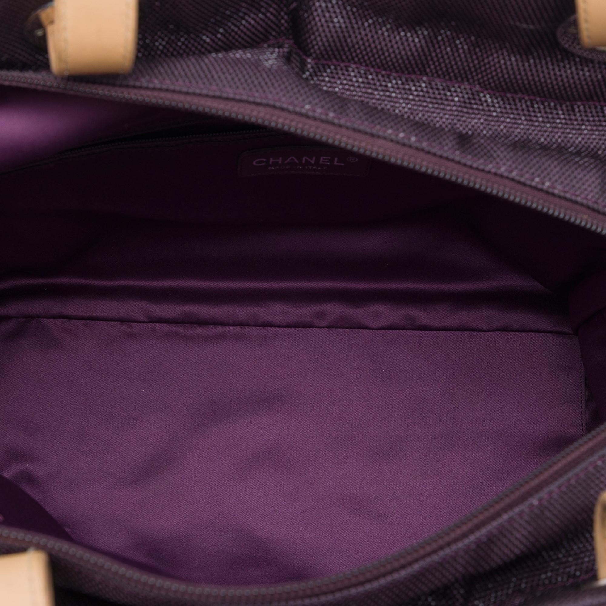 Chanel Large Quilted Canvas Paris Biarritz Tote
