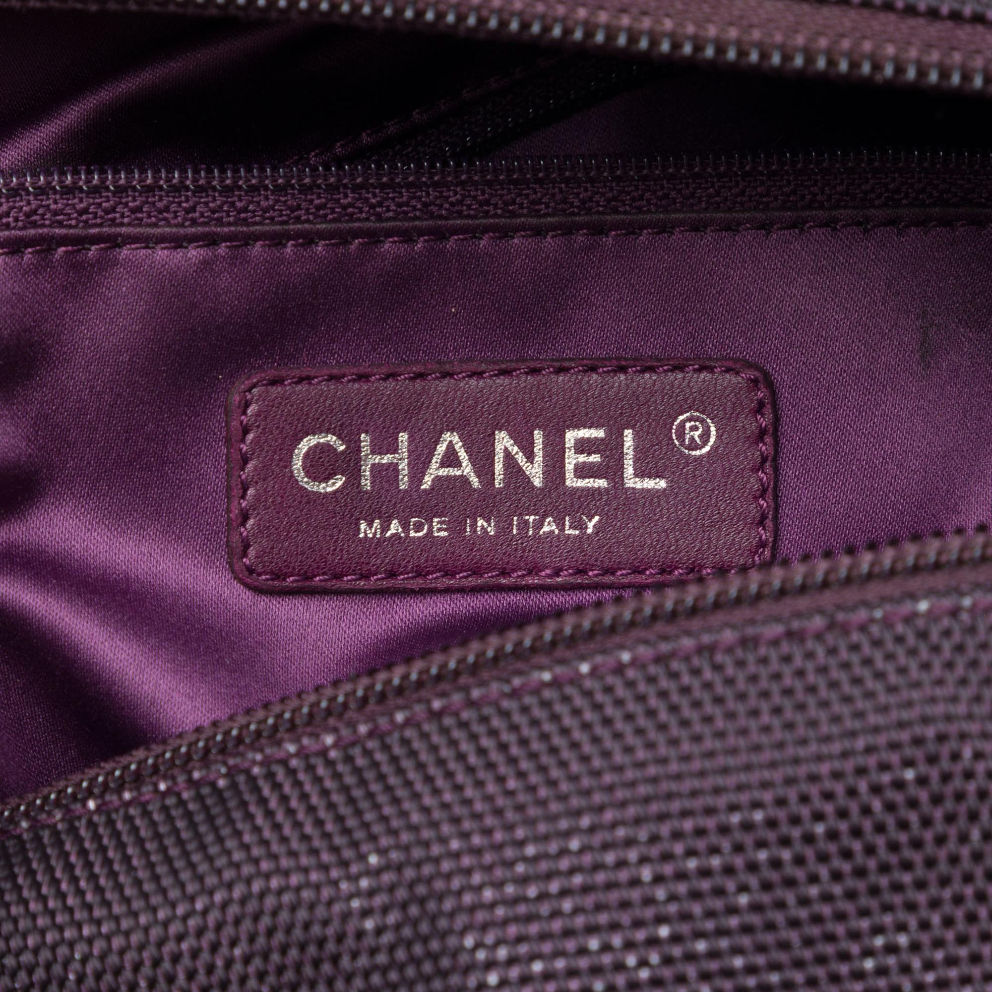 Chanel Large Quilted Canvas Paris Biarritz Tote
