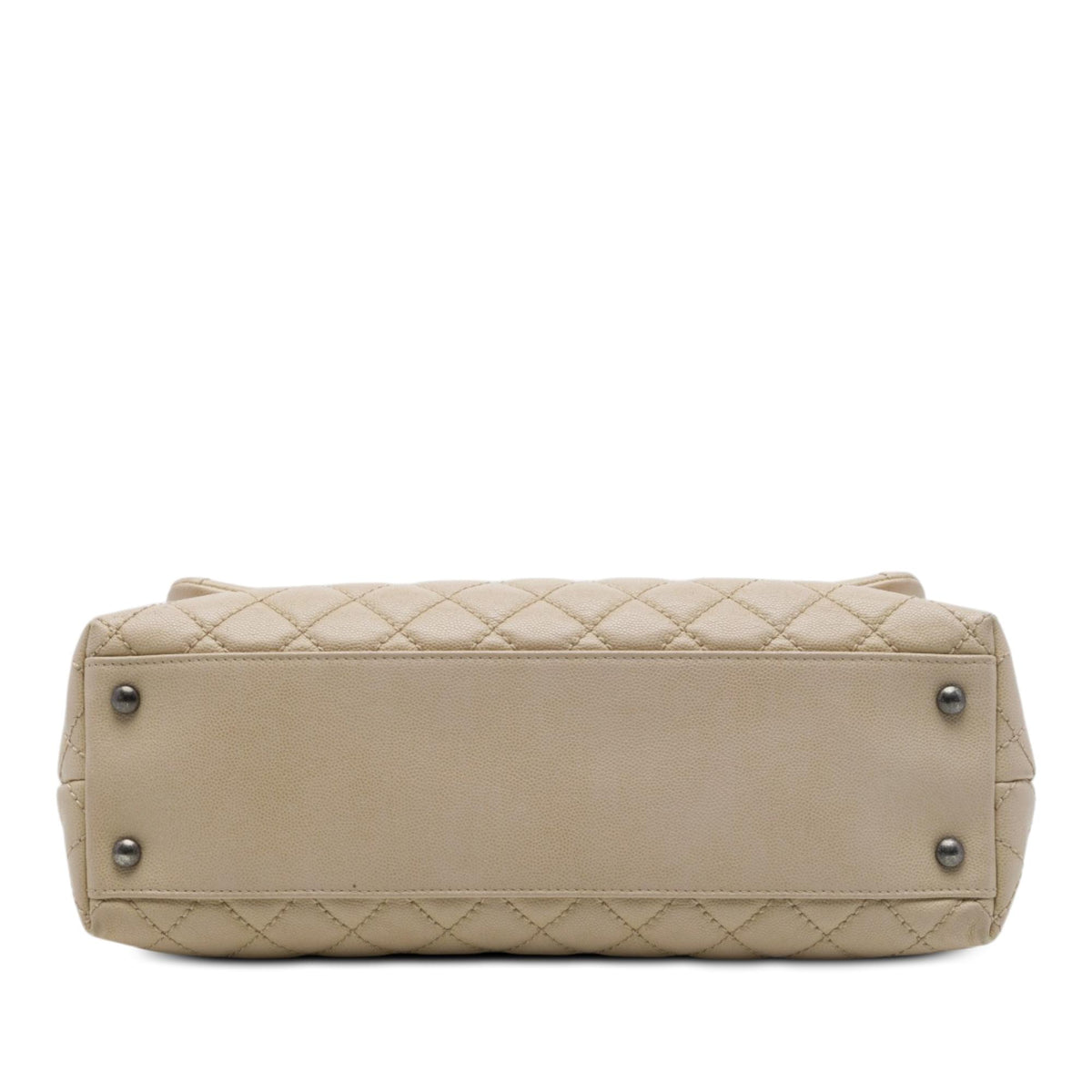Chanel Large Quilted Caviar Coco Top Handle Bag
