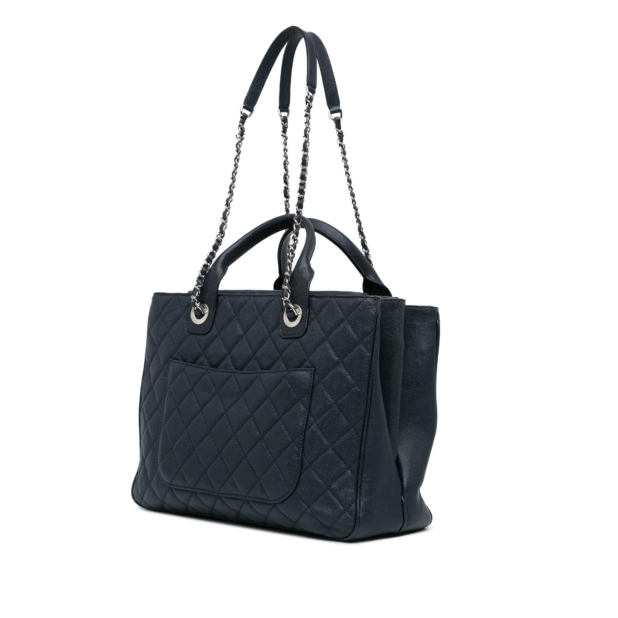 Chanel Large Quilted Caviar Urban Companion Tote (SHG-AColdS)
