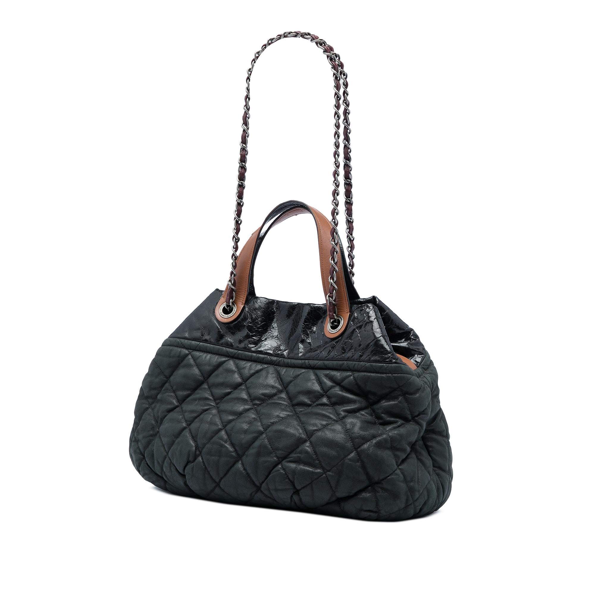 Chanel Large Quilted Iridescent Calfskin In The Mix Satchel