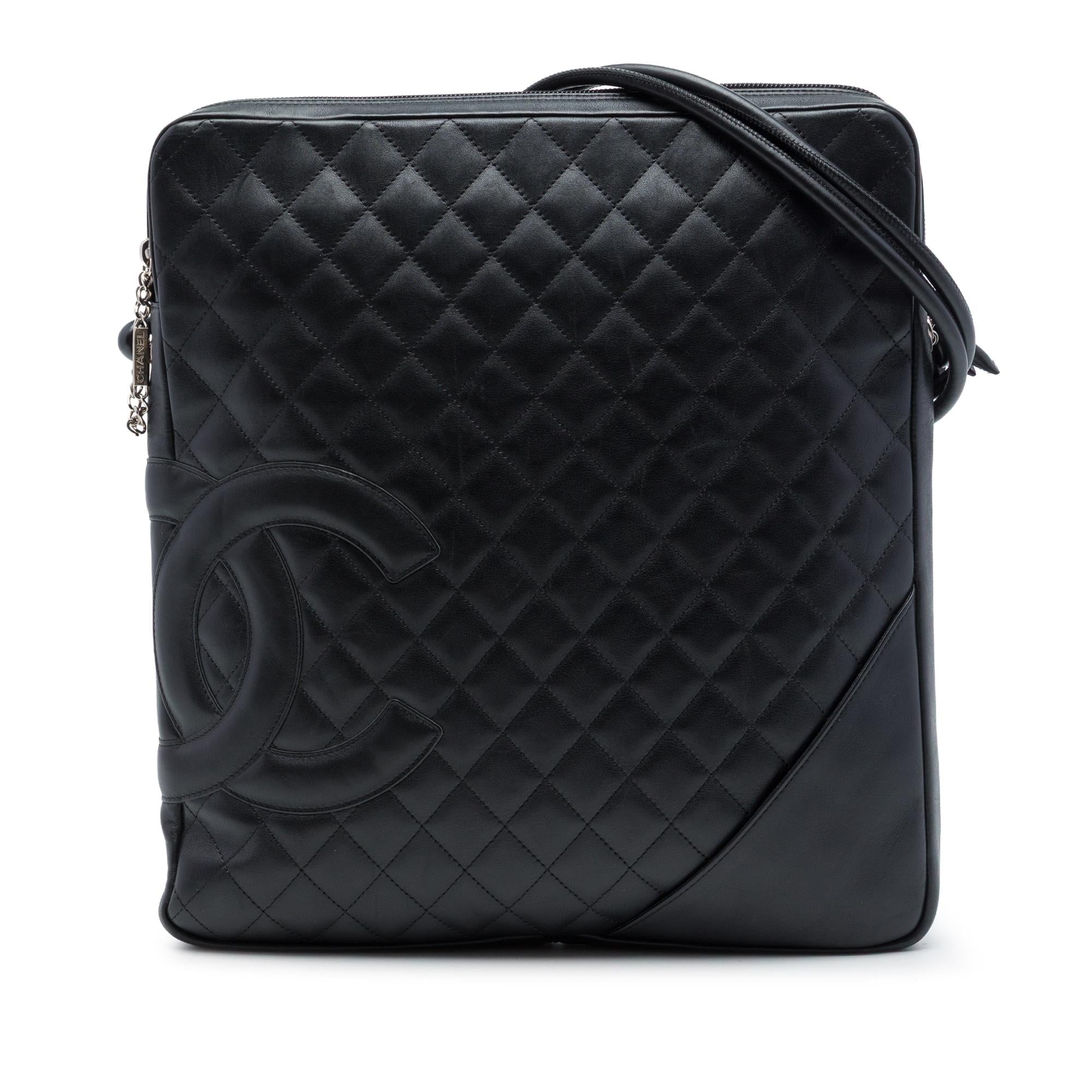 Chanel Large Quilted Lambskin Cambon Ligne Crossbody
