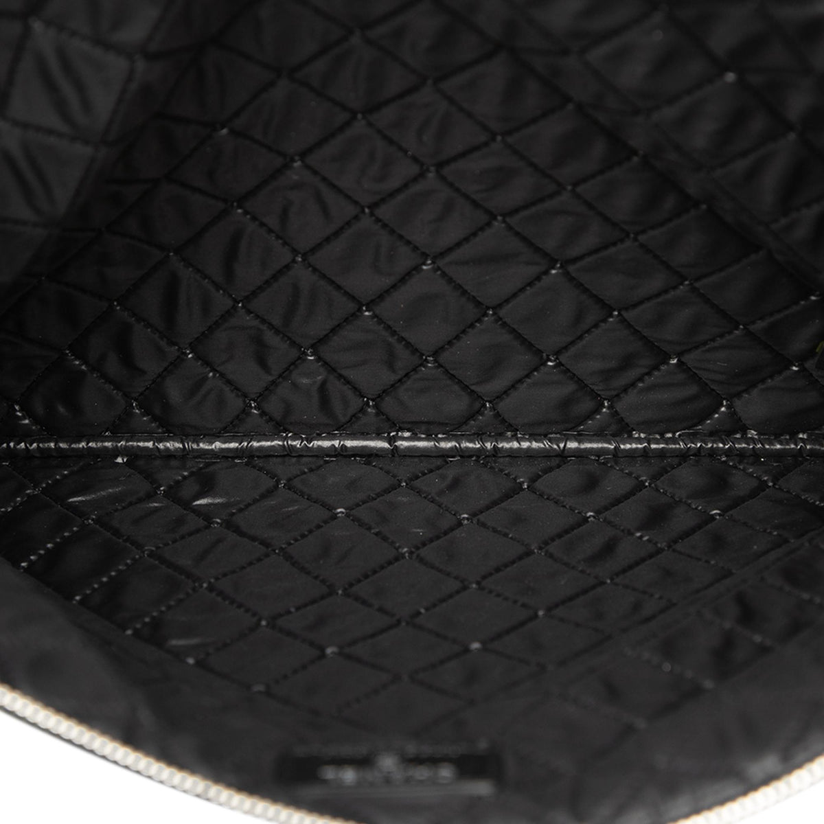 Chanel Large Quilted Lambskin Double Stitch O Case Clutch