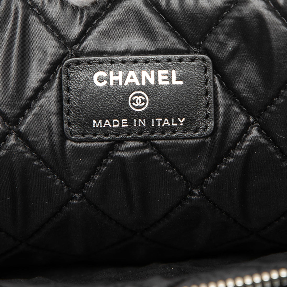 Chanel Large Quilted Lambskin Double Stitch O Case Clutch