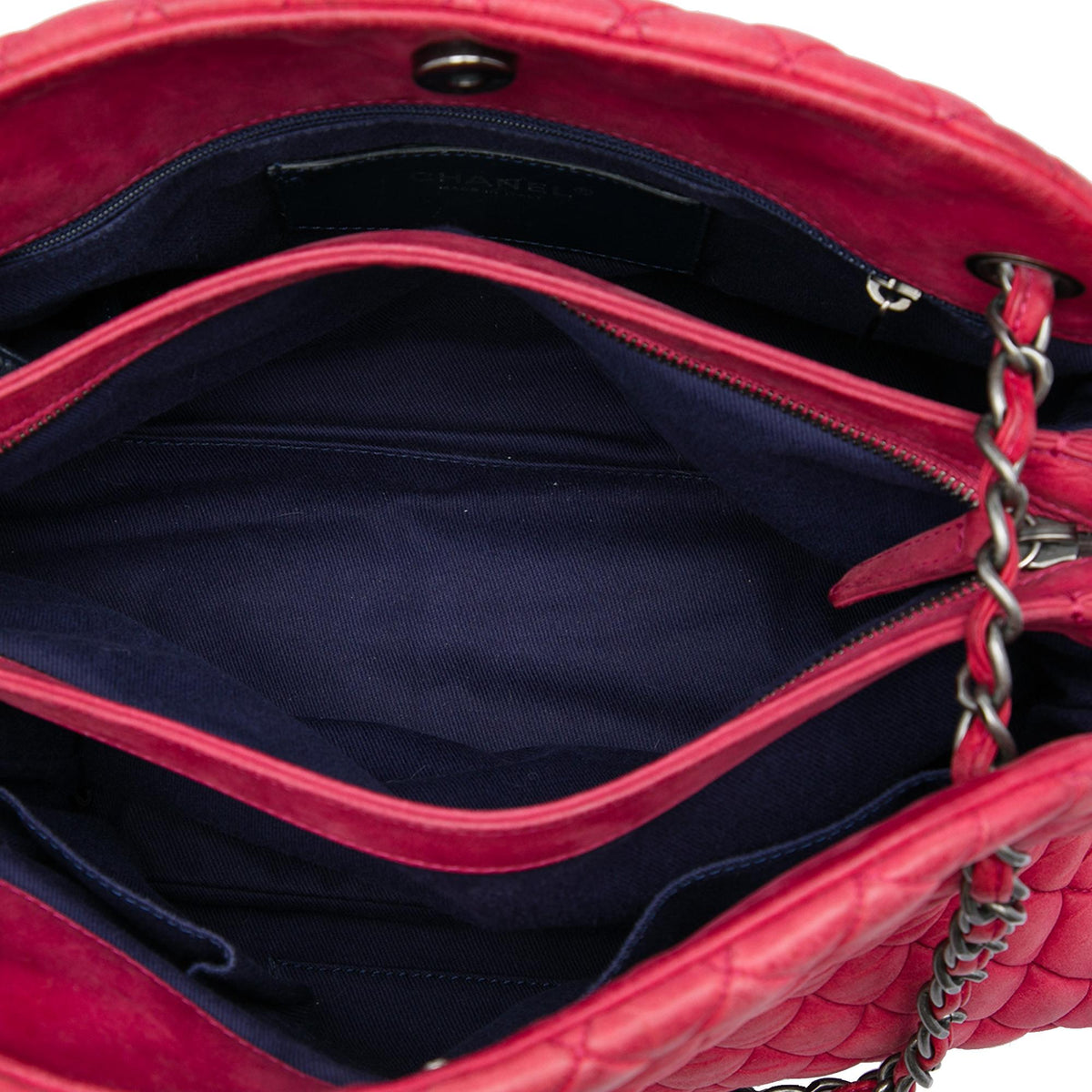 Chanel Large Quilted Lambskin Just Mademoiselle Bowling Bag