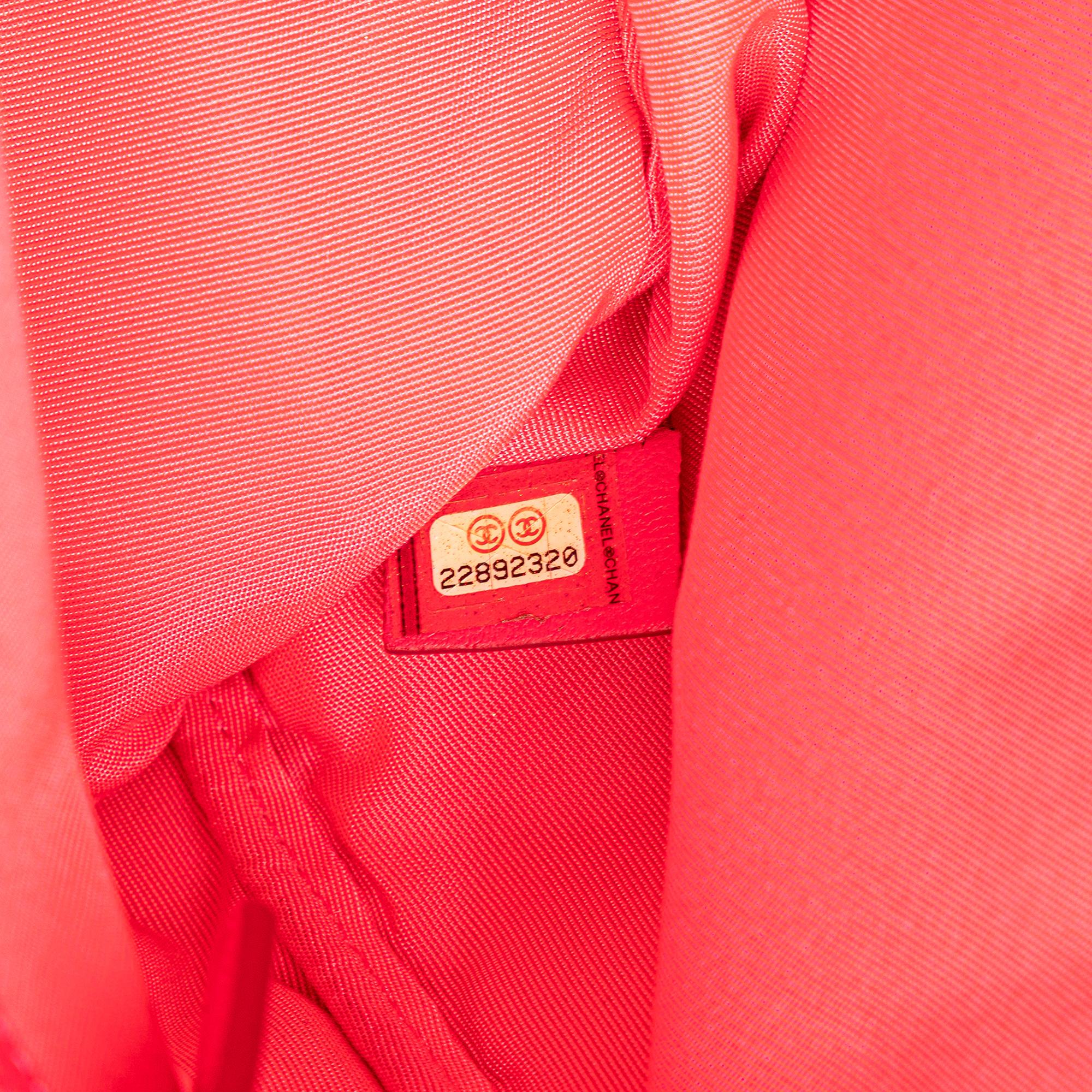 Chanel Large Quilted Lambskin O Case Clutch