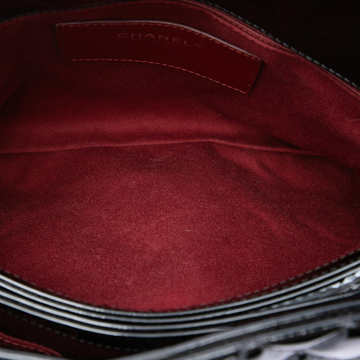 Chanel Large Quilted Patent Just Mademoiselle Bowling Bag