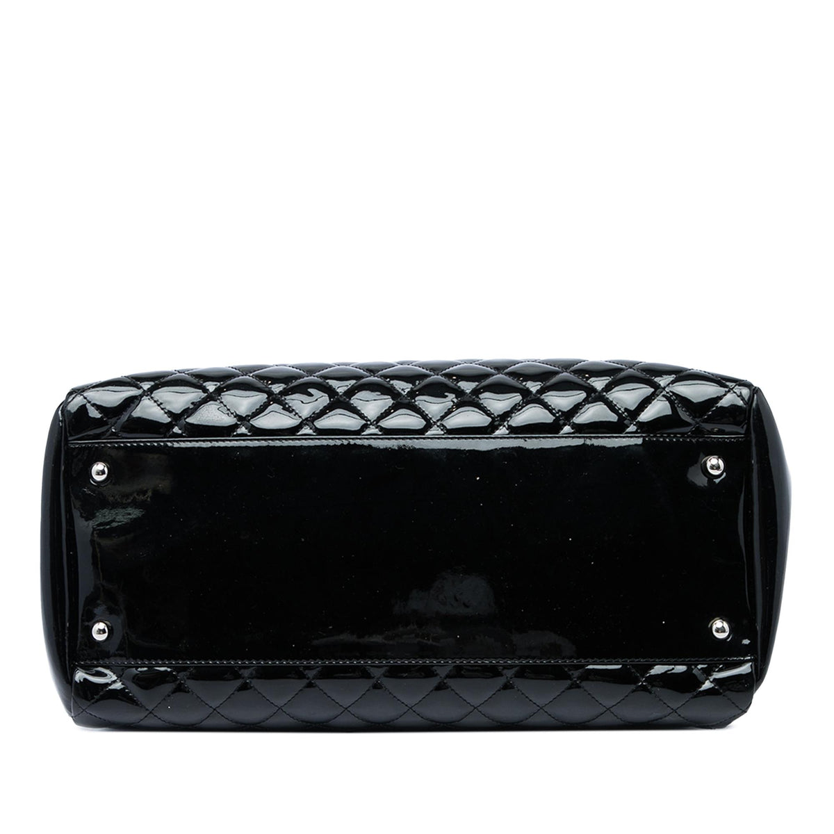 Chanel Large Quilted Patent Just Mademoiselle Bowling Bag