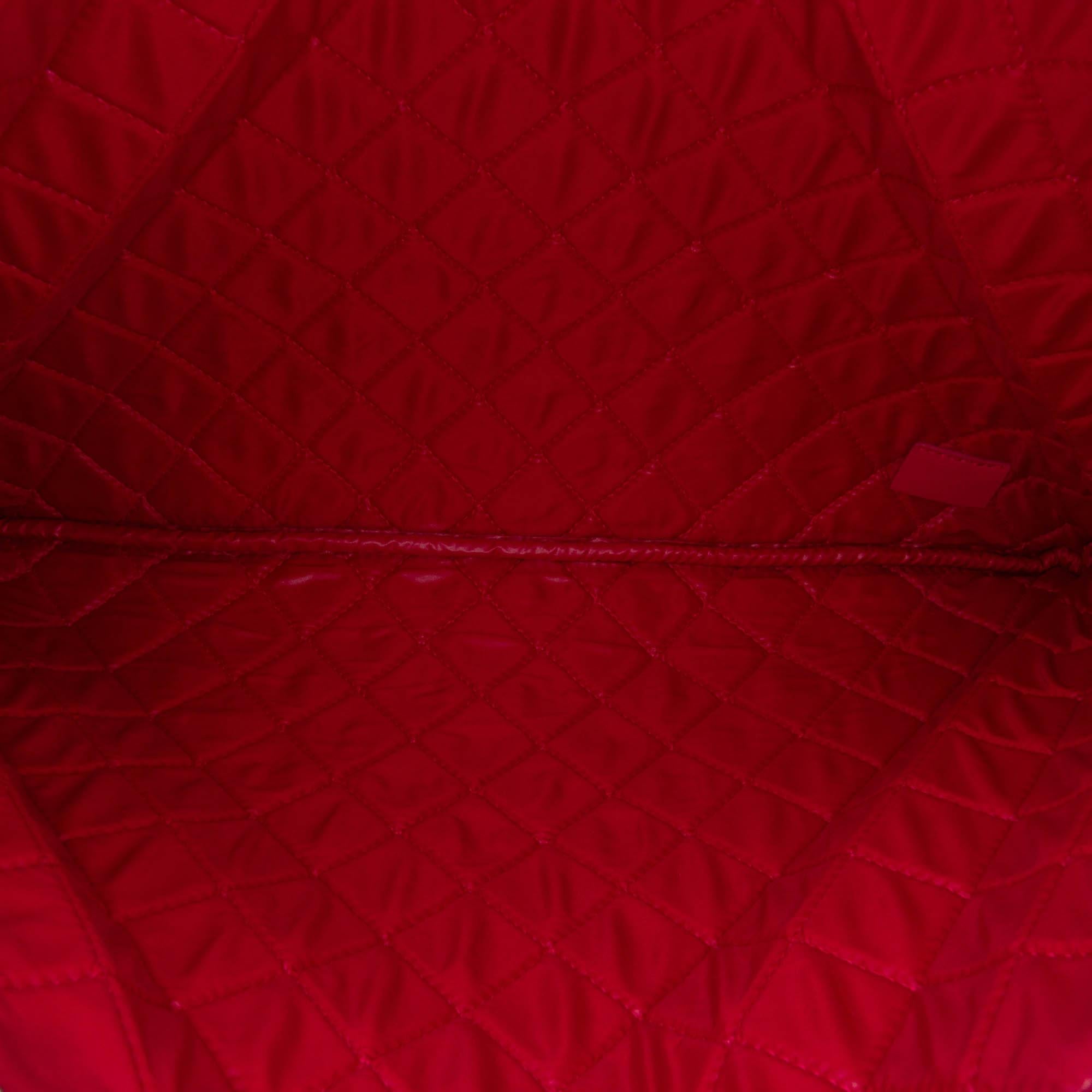 Chanel Large Quilted Patent O Case Clutch