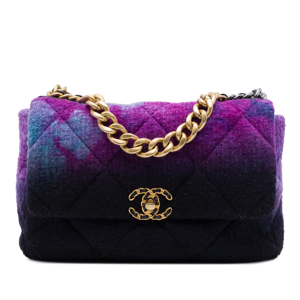 Chanel Large Tweed Ombre 19 Flap