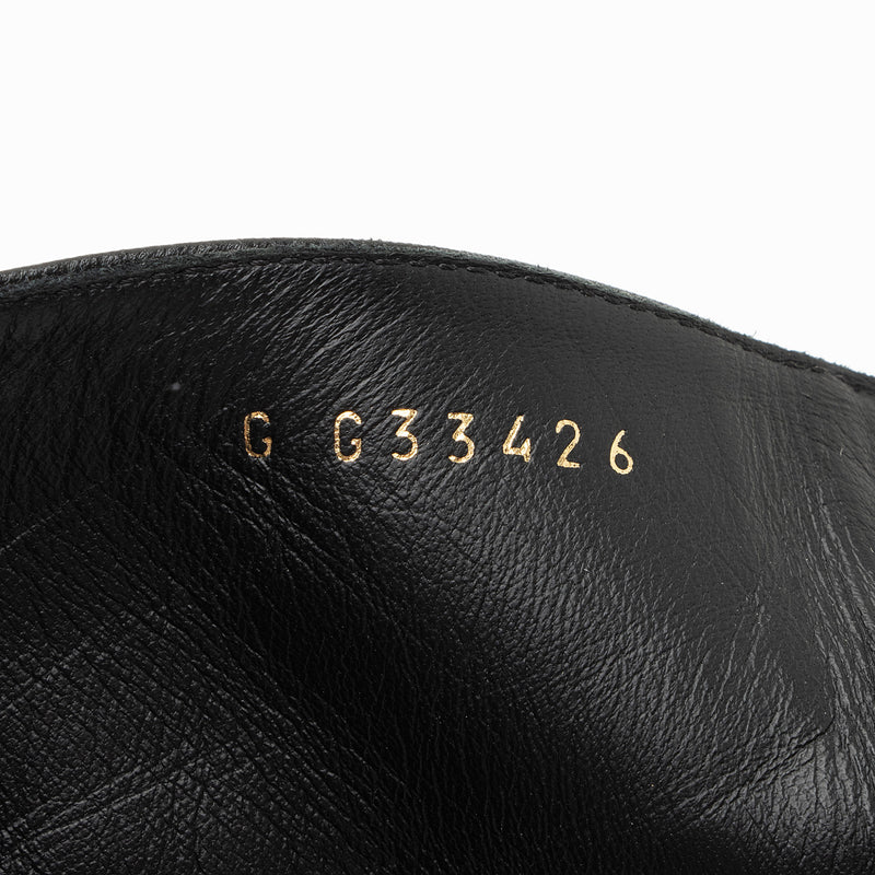 Chanel Leather Grosgrain CC Cap Toe Booties - Size 10 / 40 (SHF-dvns34)